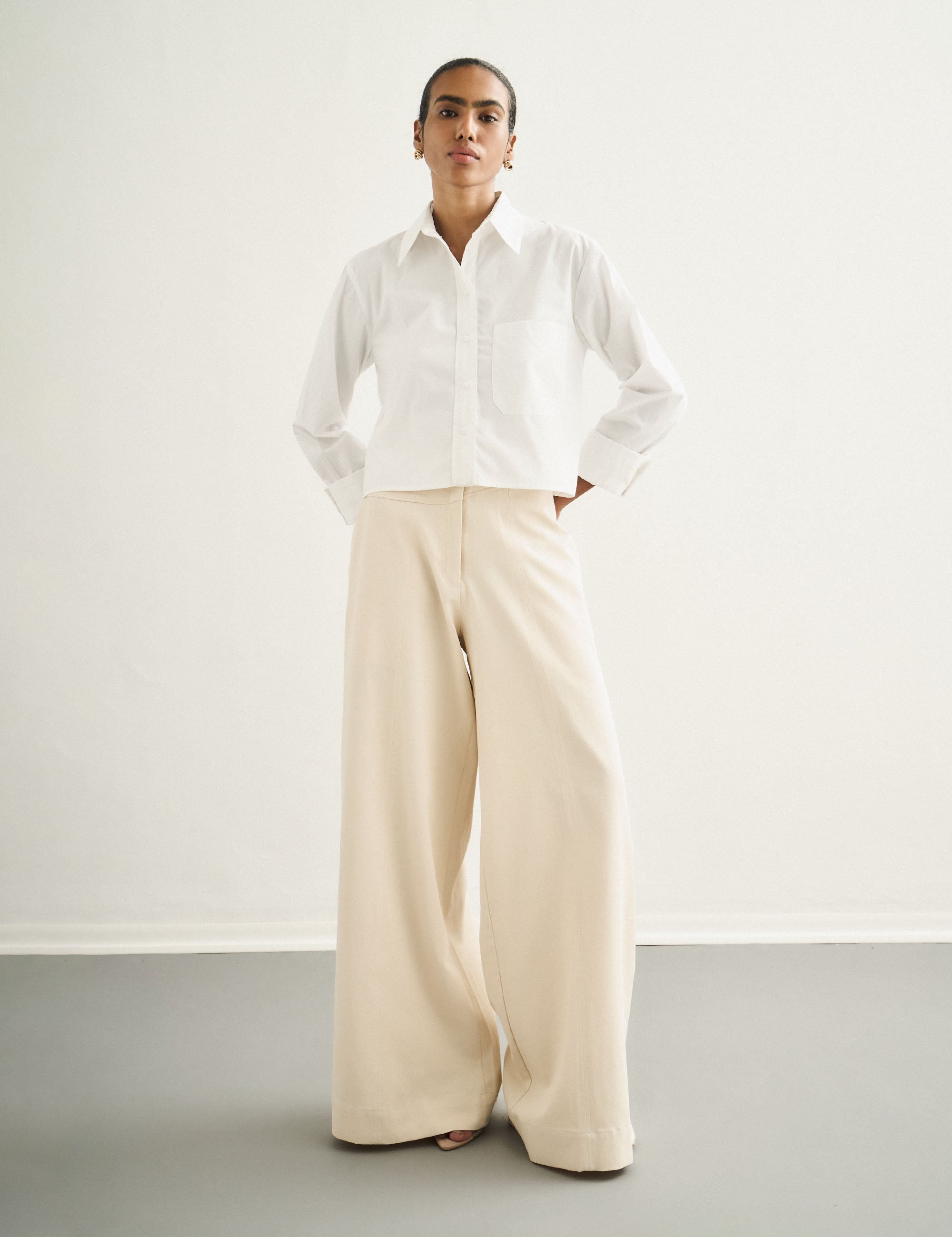 Camisa Muse Tricoline Off White