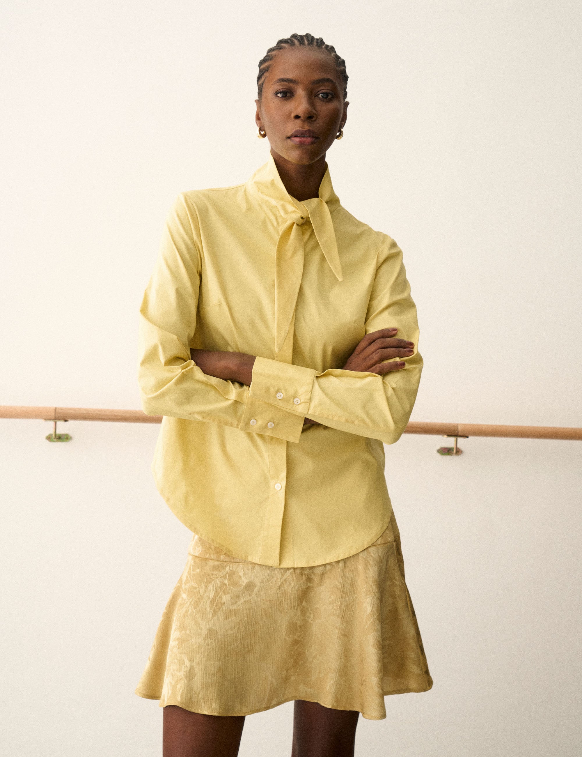 Camisa Odette Tricoline Amarelo