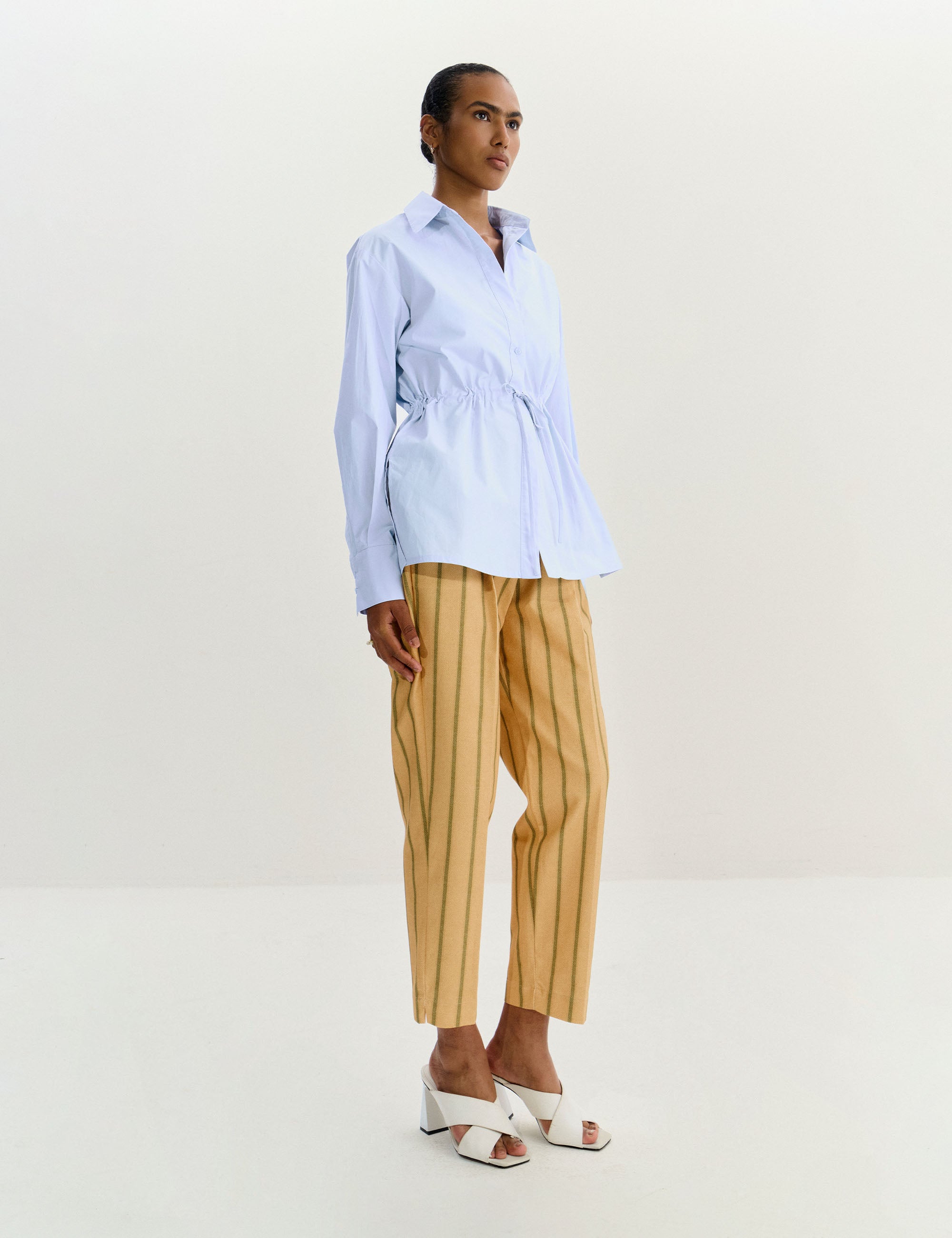 Camisa Paola Tricoline Azul