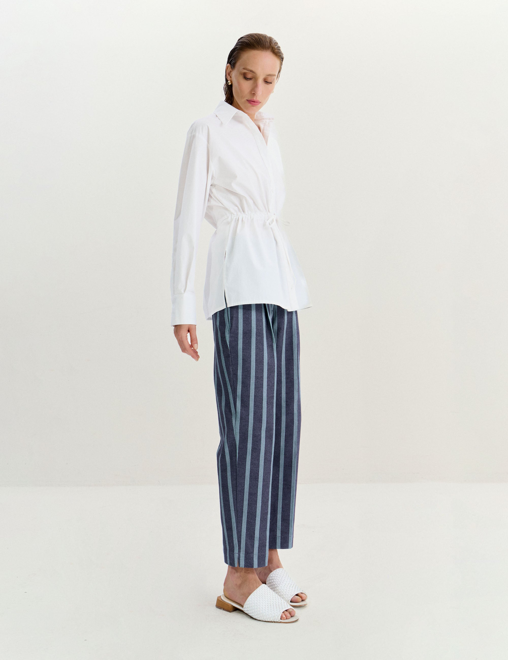 Camisa Paola Tricoline Off White