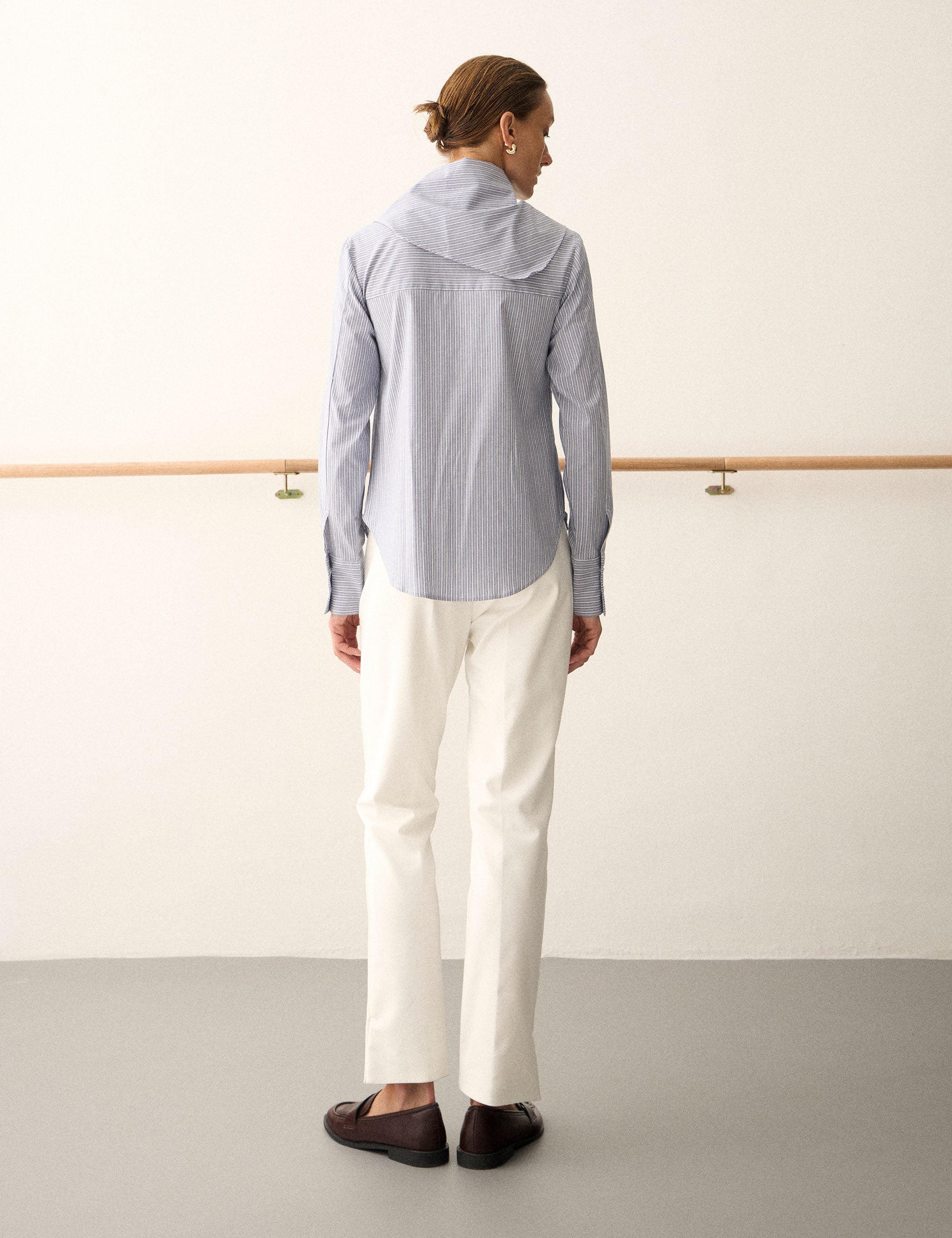 Camisa Penelope Tricoline Azul Denim