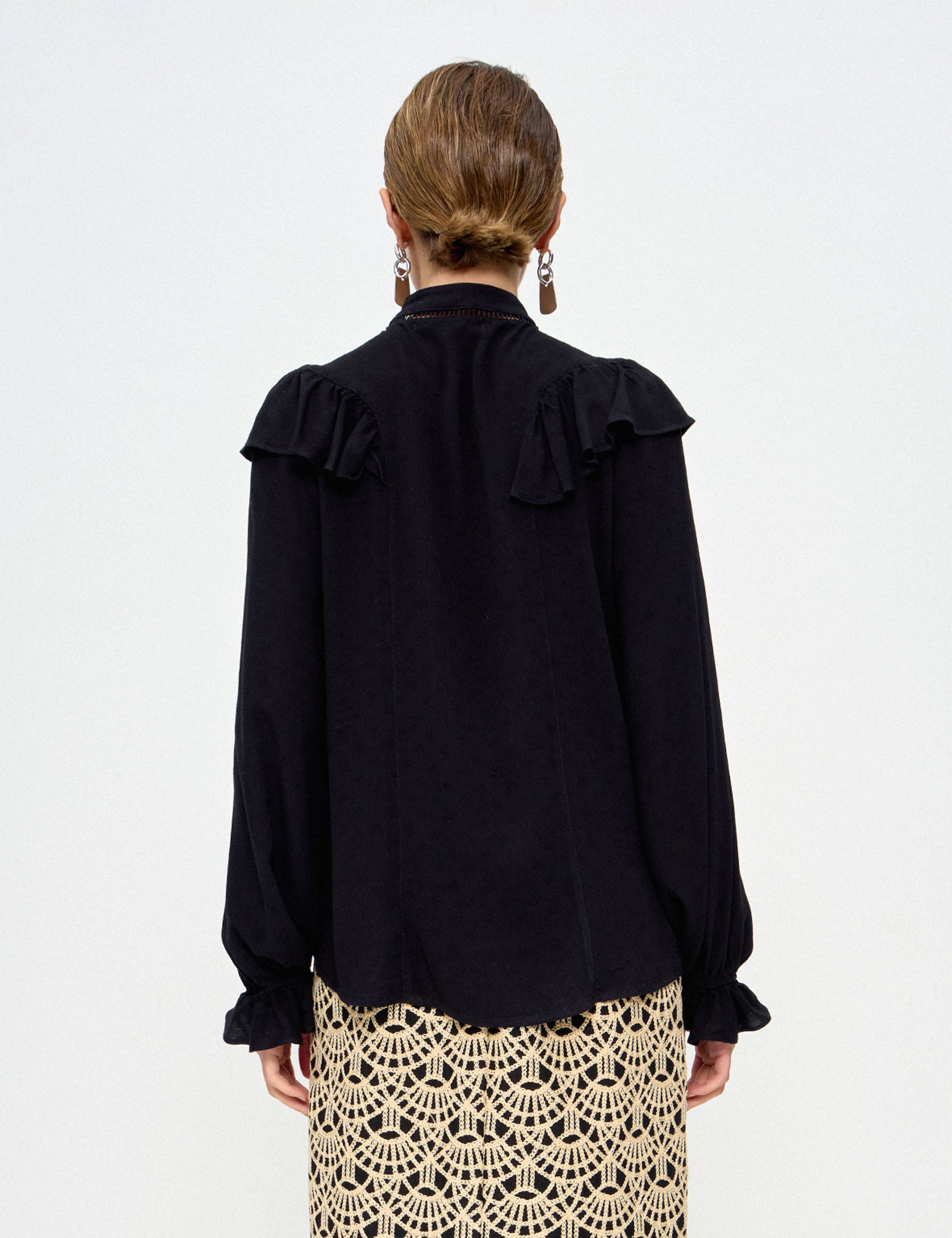 Camisa Vitória Viscose Preto
