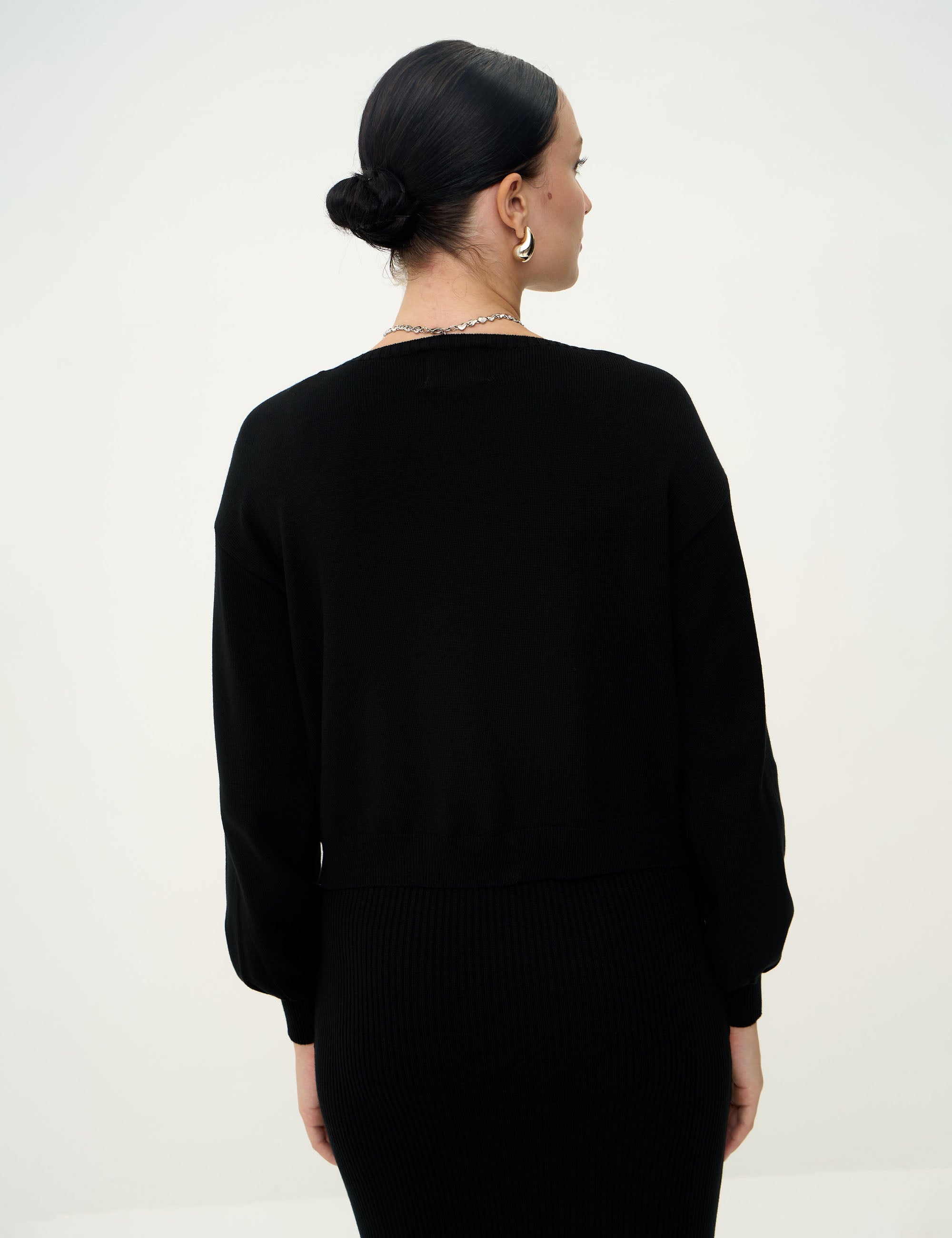 Cardigan Cibele Tricot Preto