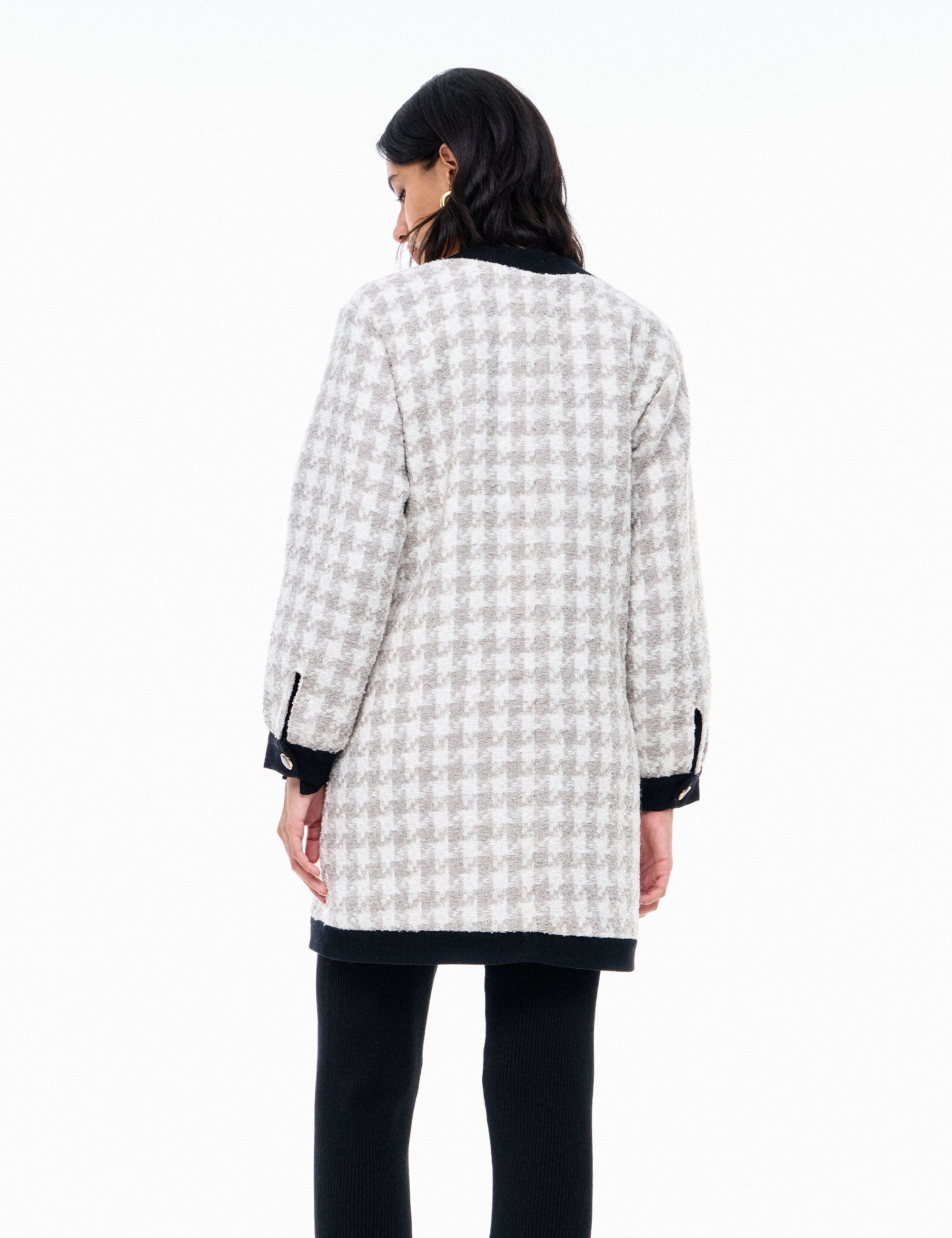 Casaco Bessie Tweed Cinza