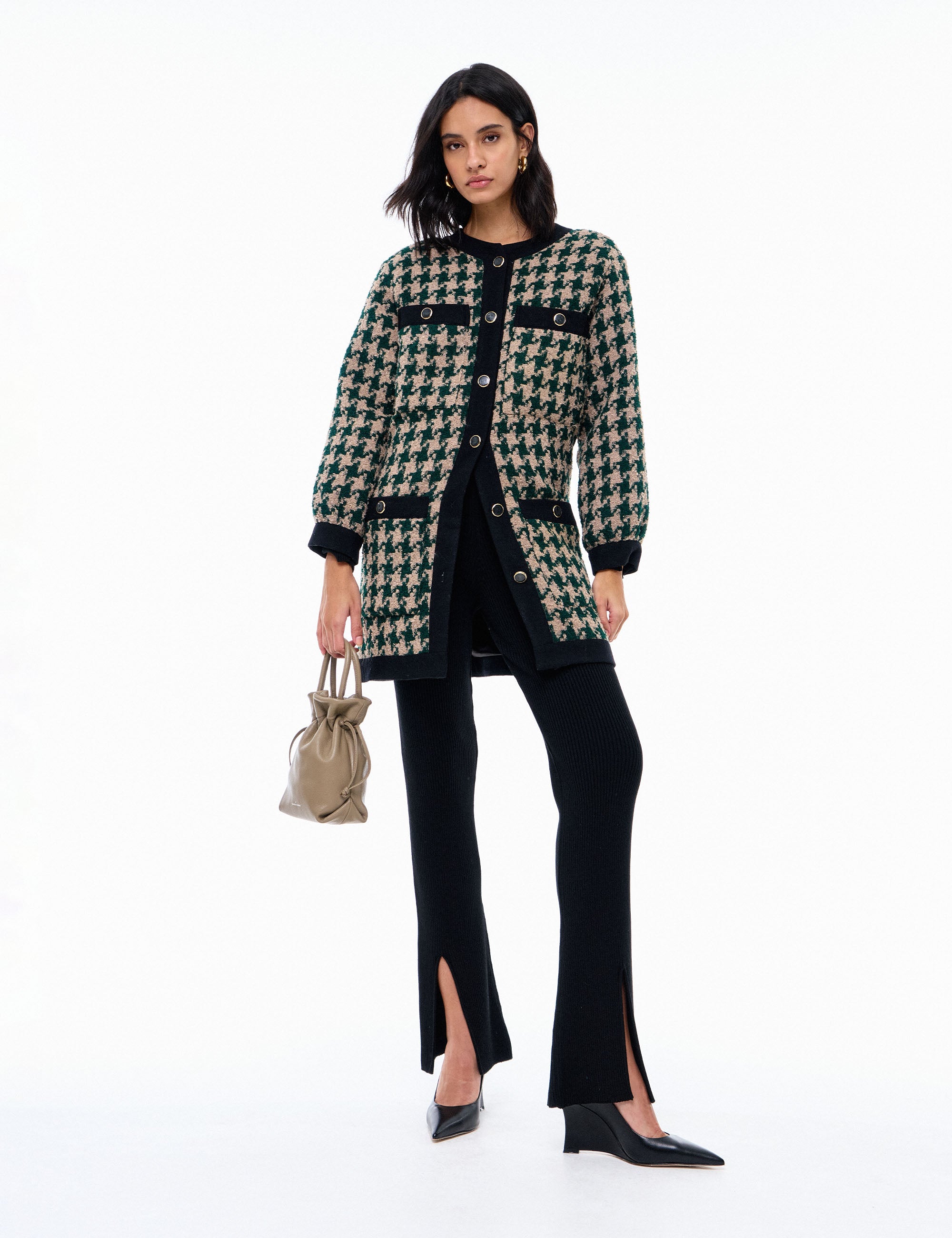 Casaco Bessie Tweed Verde