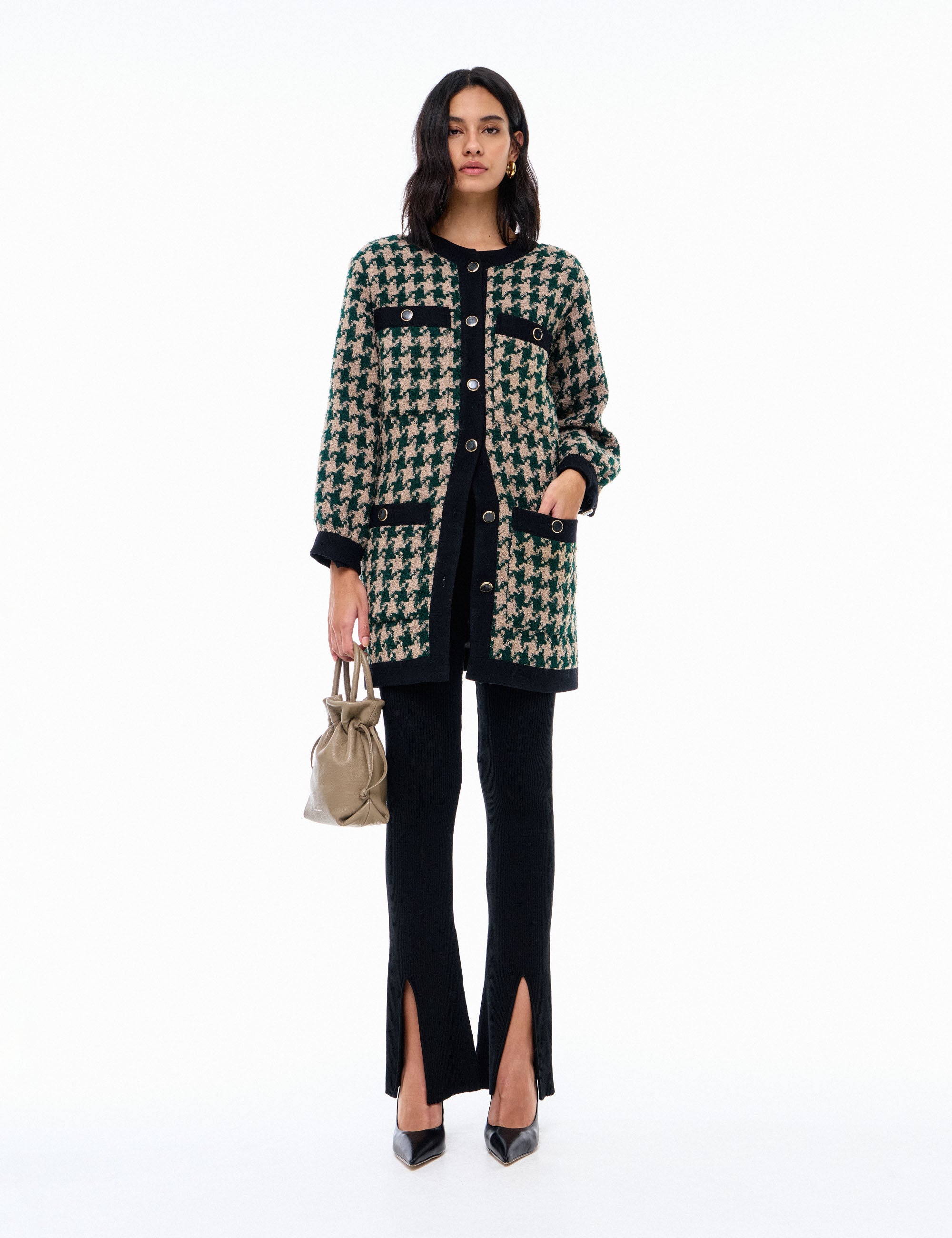 Casaco Bessie Tweed Verde