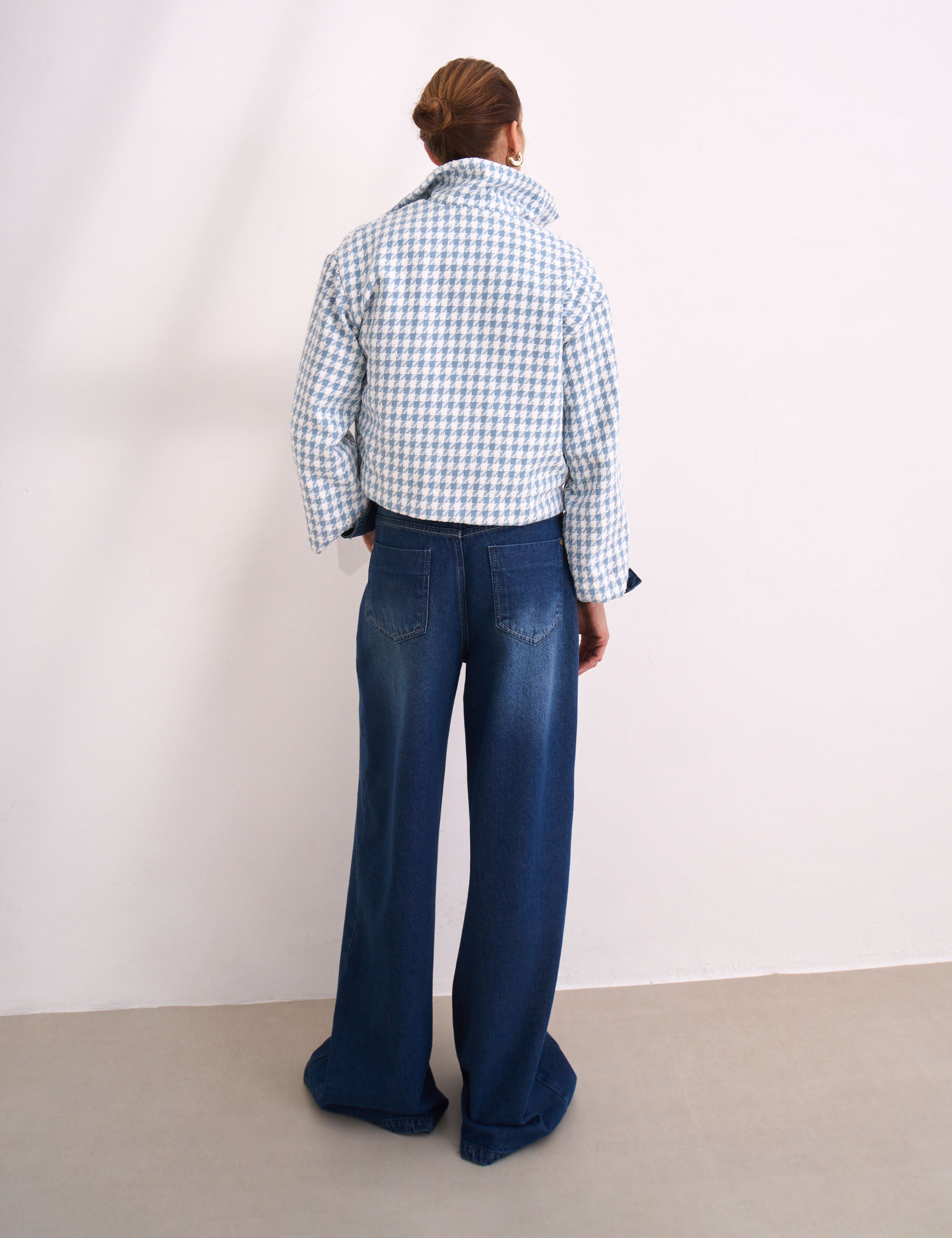 Casaqueto Elle Tweed Azul