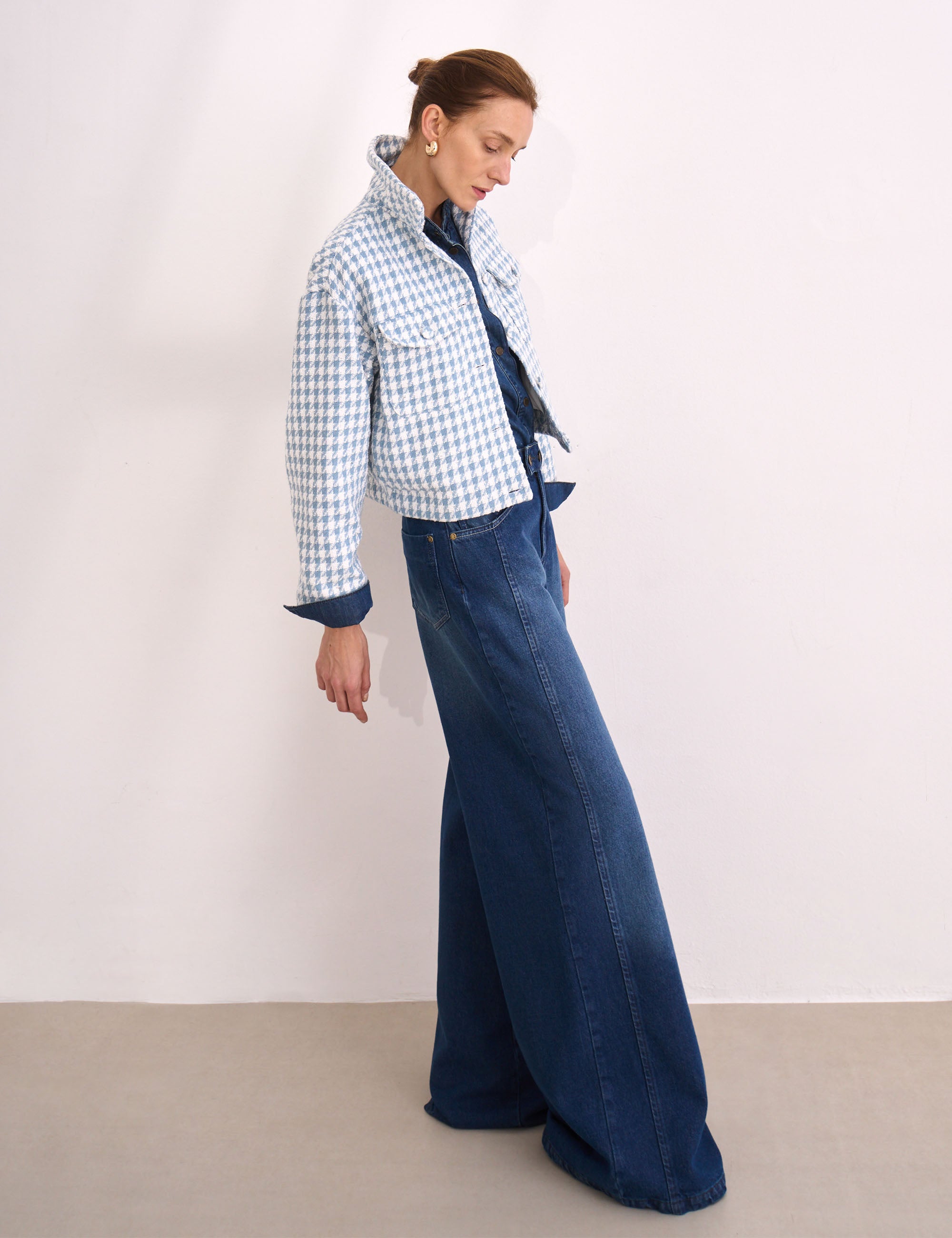 Casaqueto Elle Tweed Azul