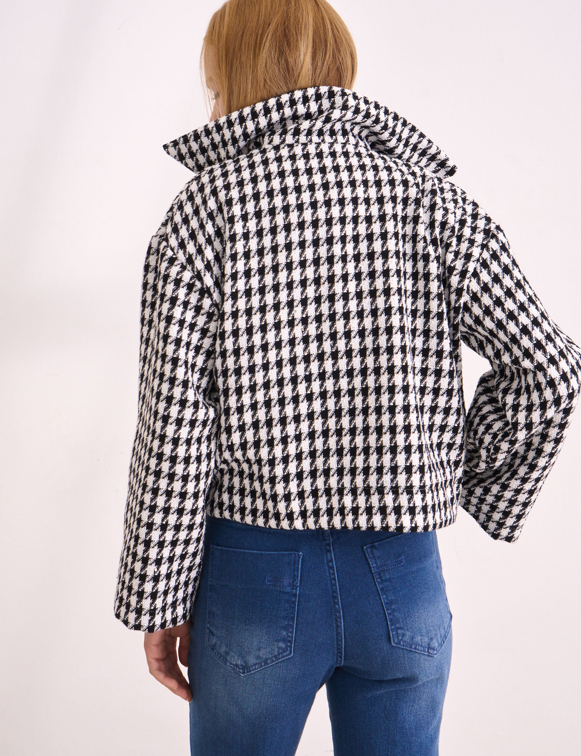 Casaqueto Elle Tweed Preto