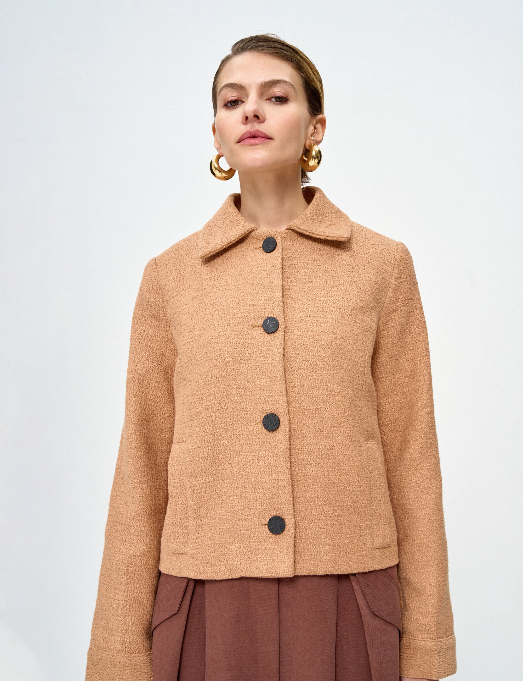 Casaqueto Hilary Algodão Doce de Leite