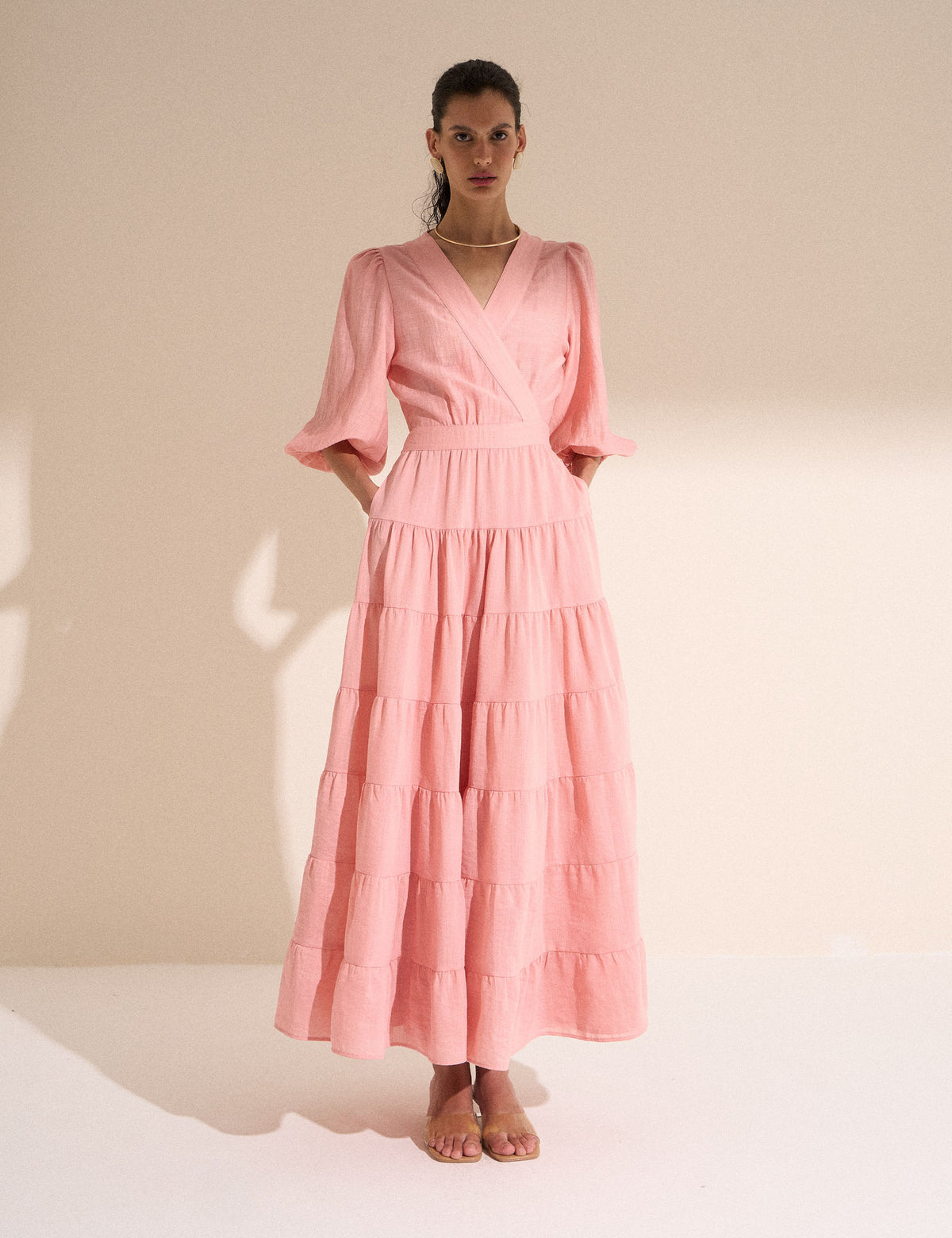 Chemise Carol Rayon Rosa