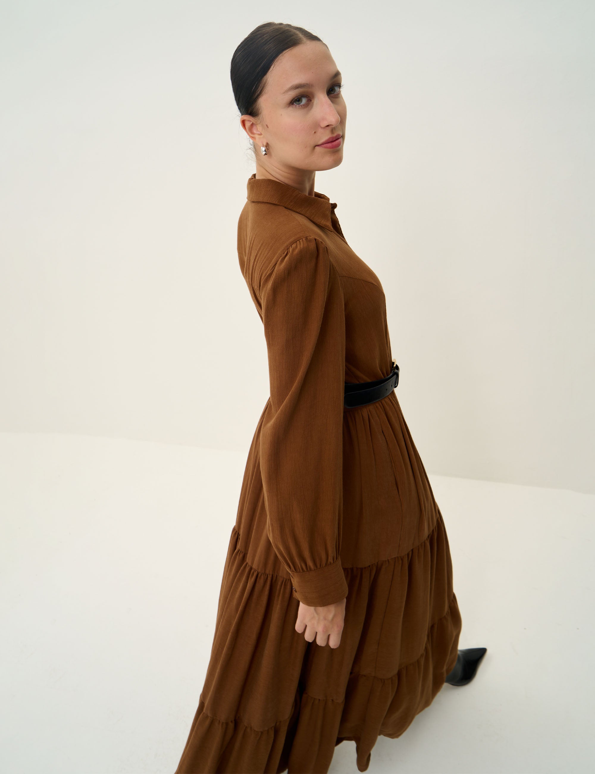 Chemise Olívia Liocel Marrom