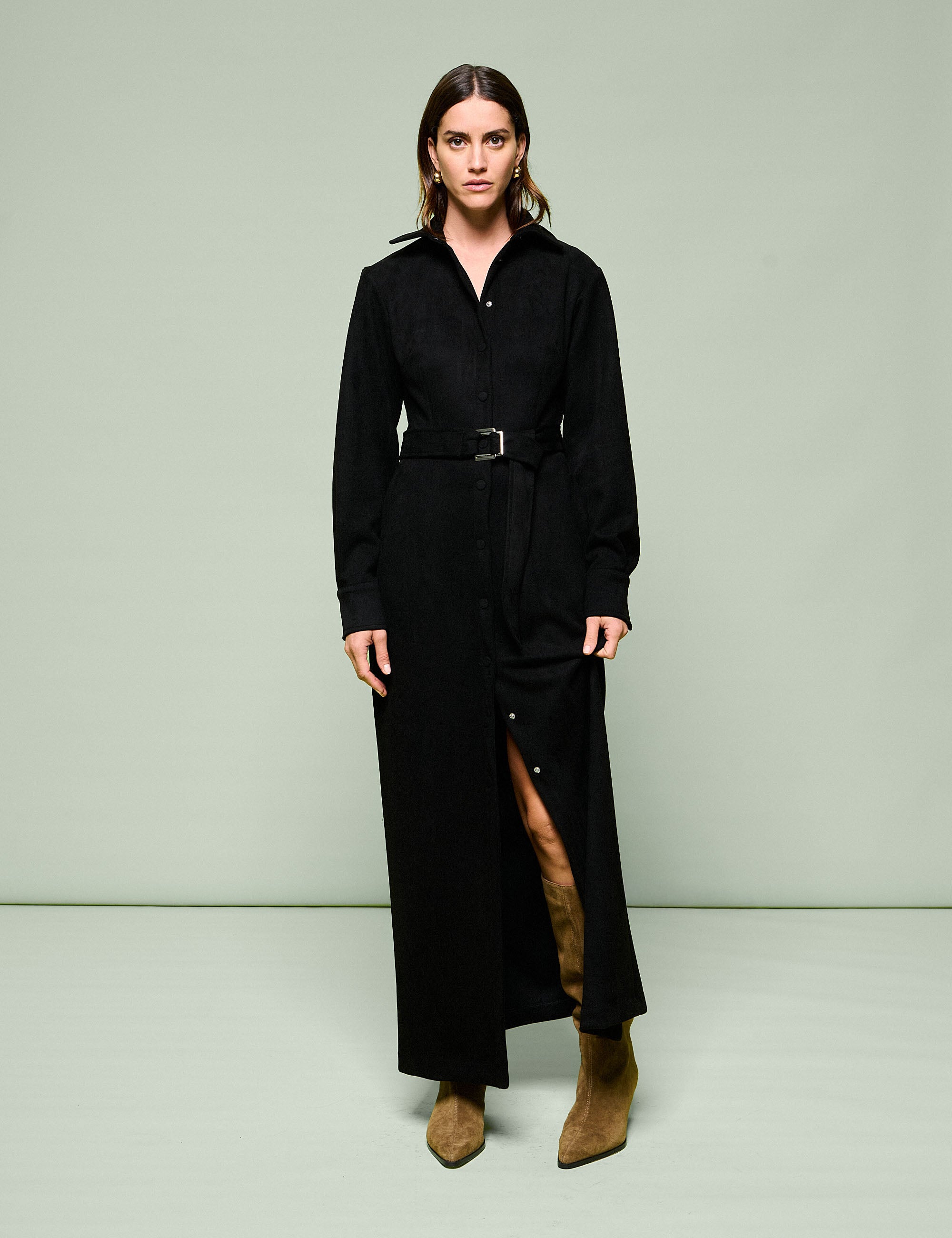 Chemise Stela Suede Preto