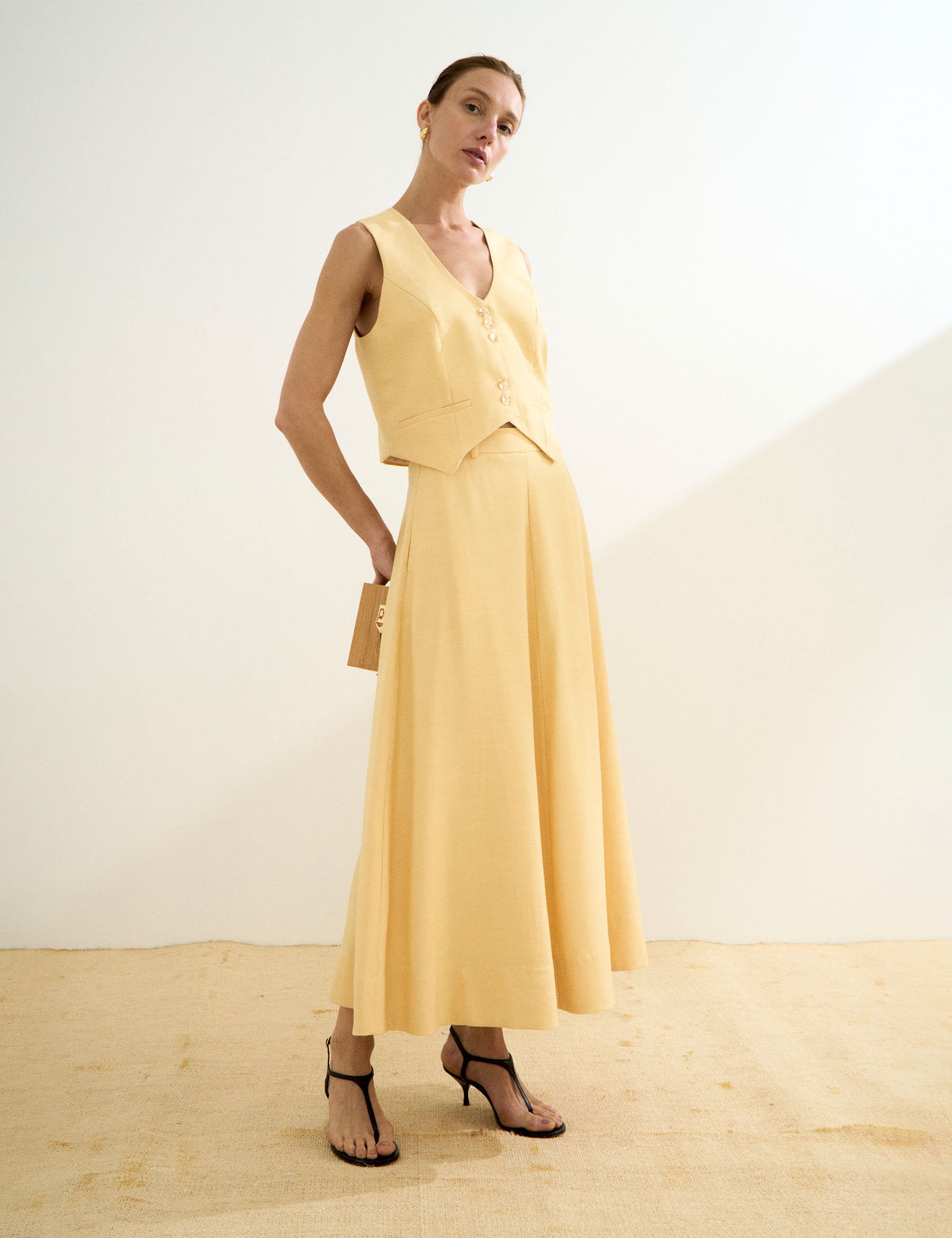 Colete Alexandra Liocel Amarelo