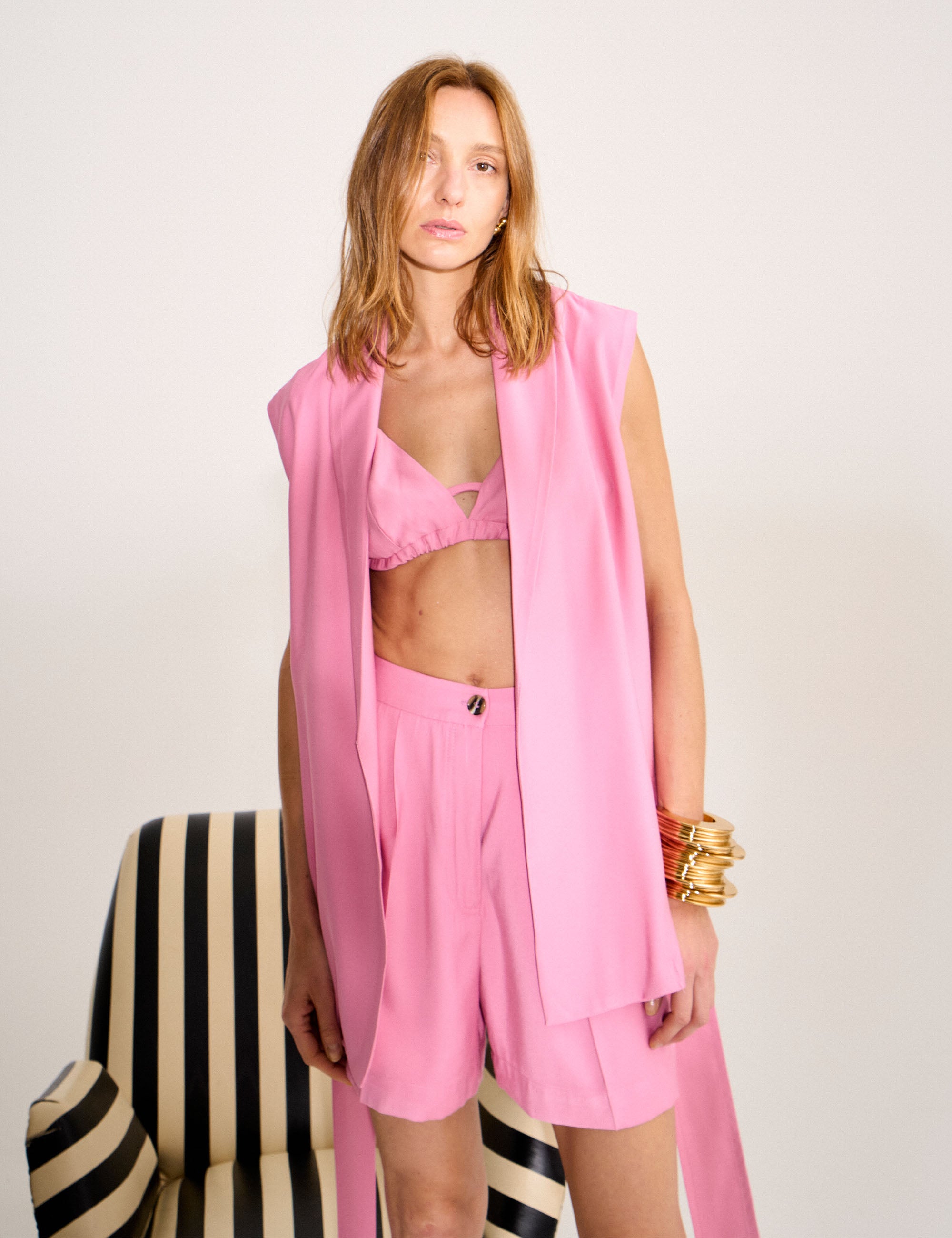 Colete Kyoto Alfaiataria Rosa