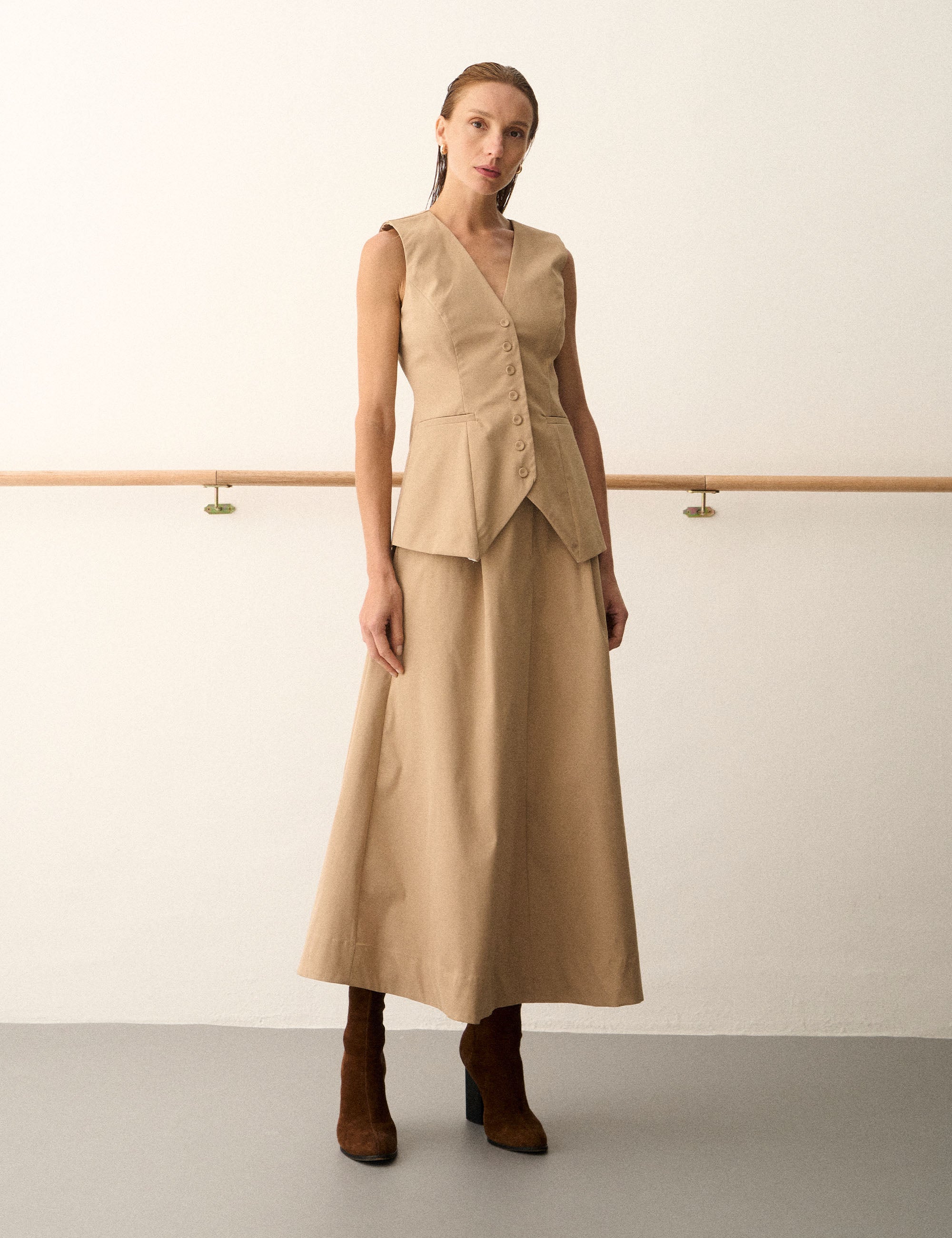 Colete Jenny Sarja Bege