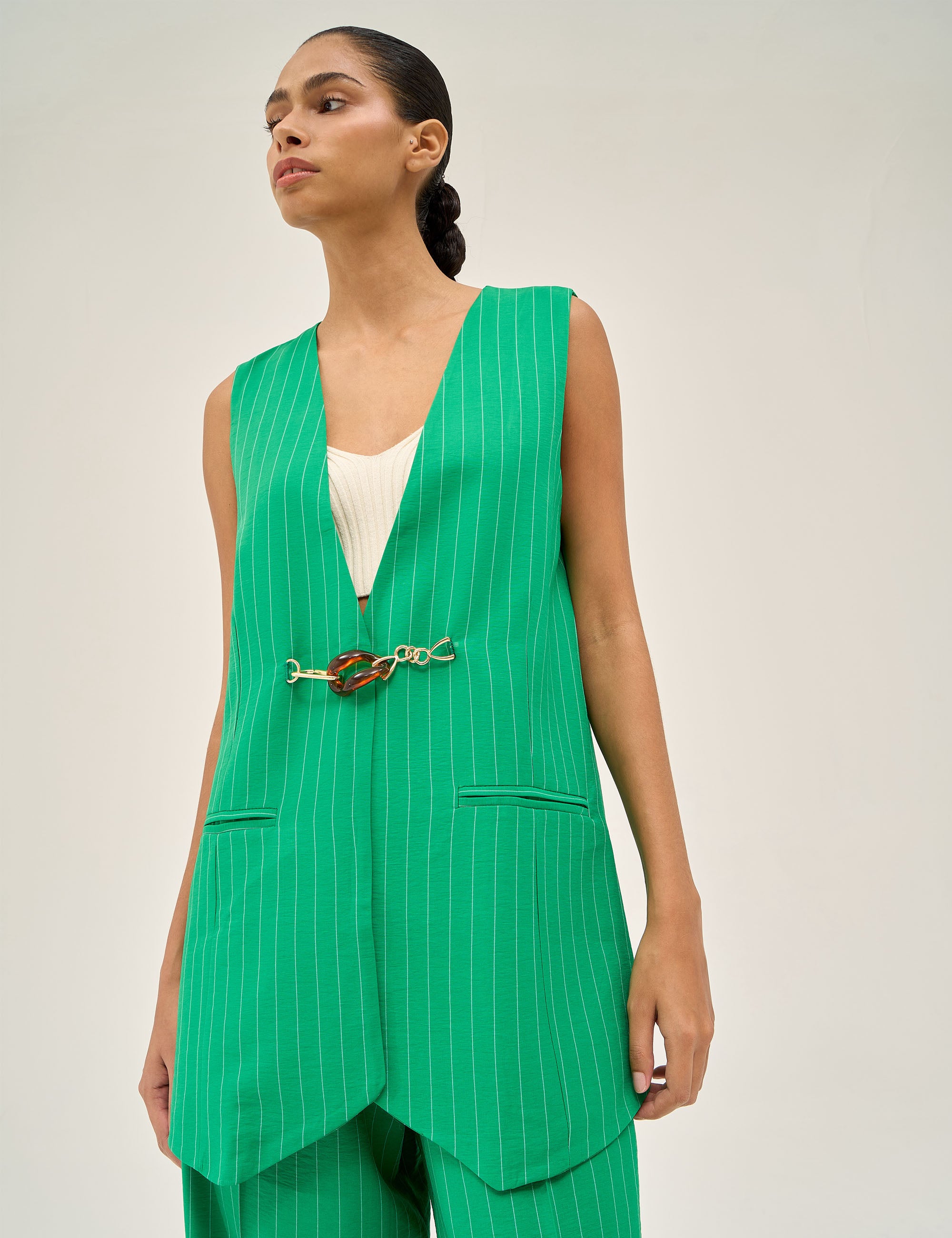 Colete Luana Listra Verde