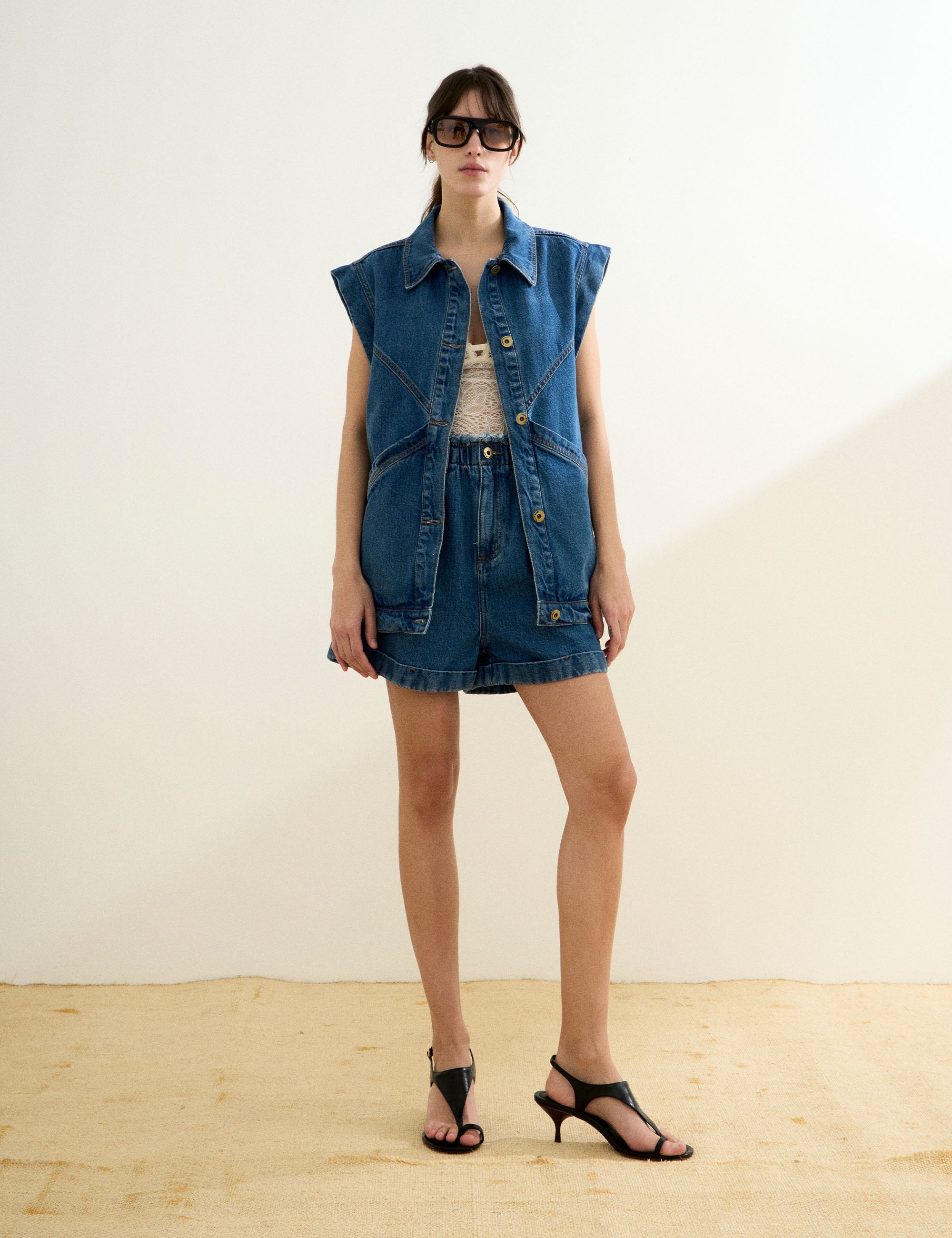 Colete Lucy Denim Jeans