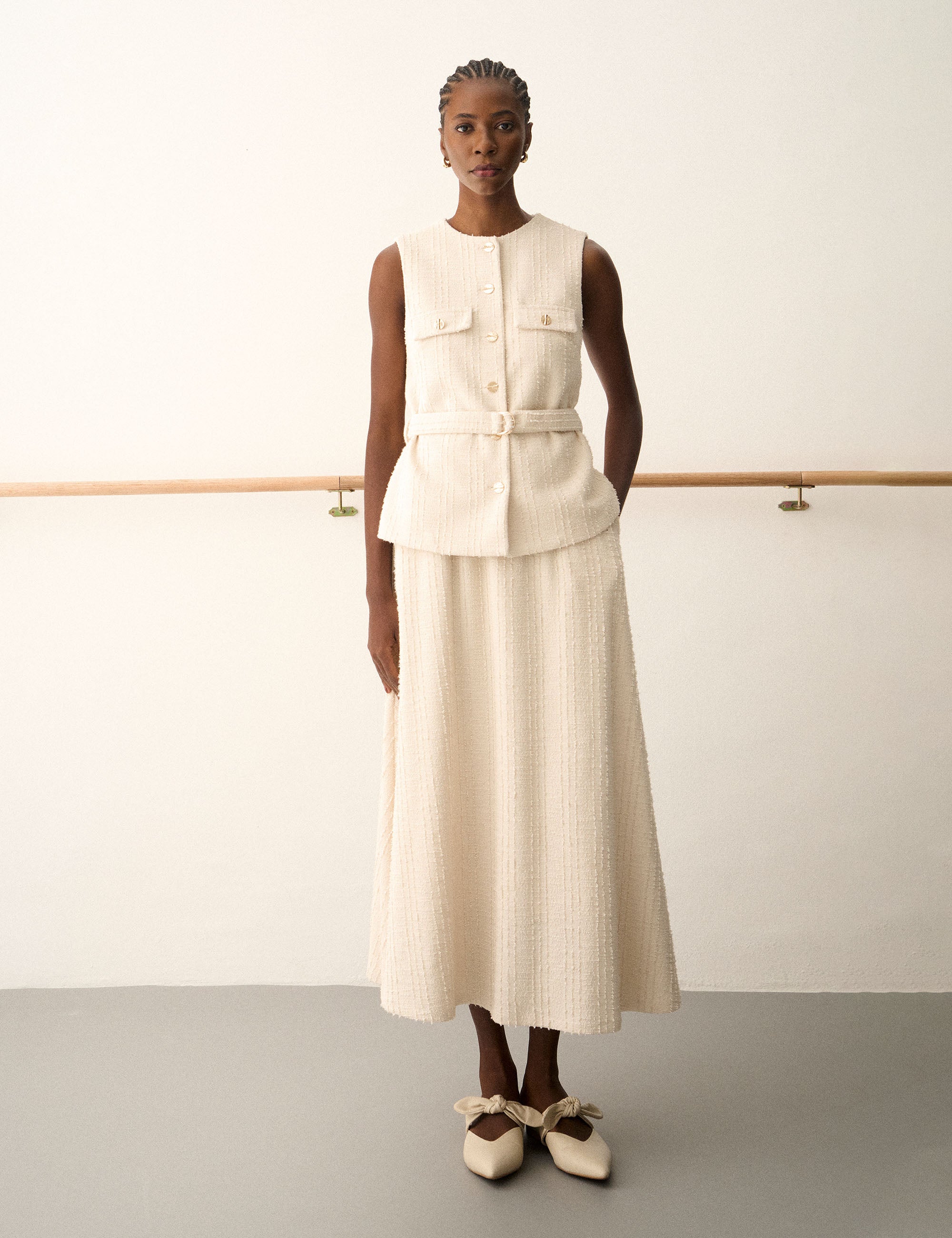 Saia Margot Bouclé Off White