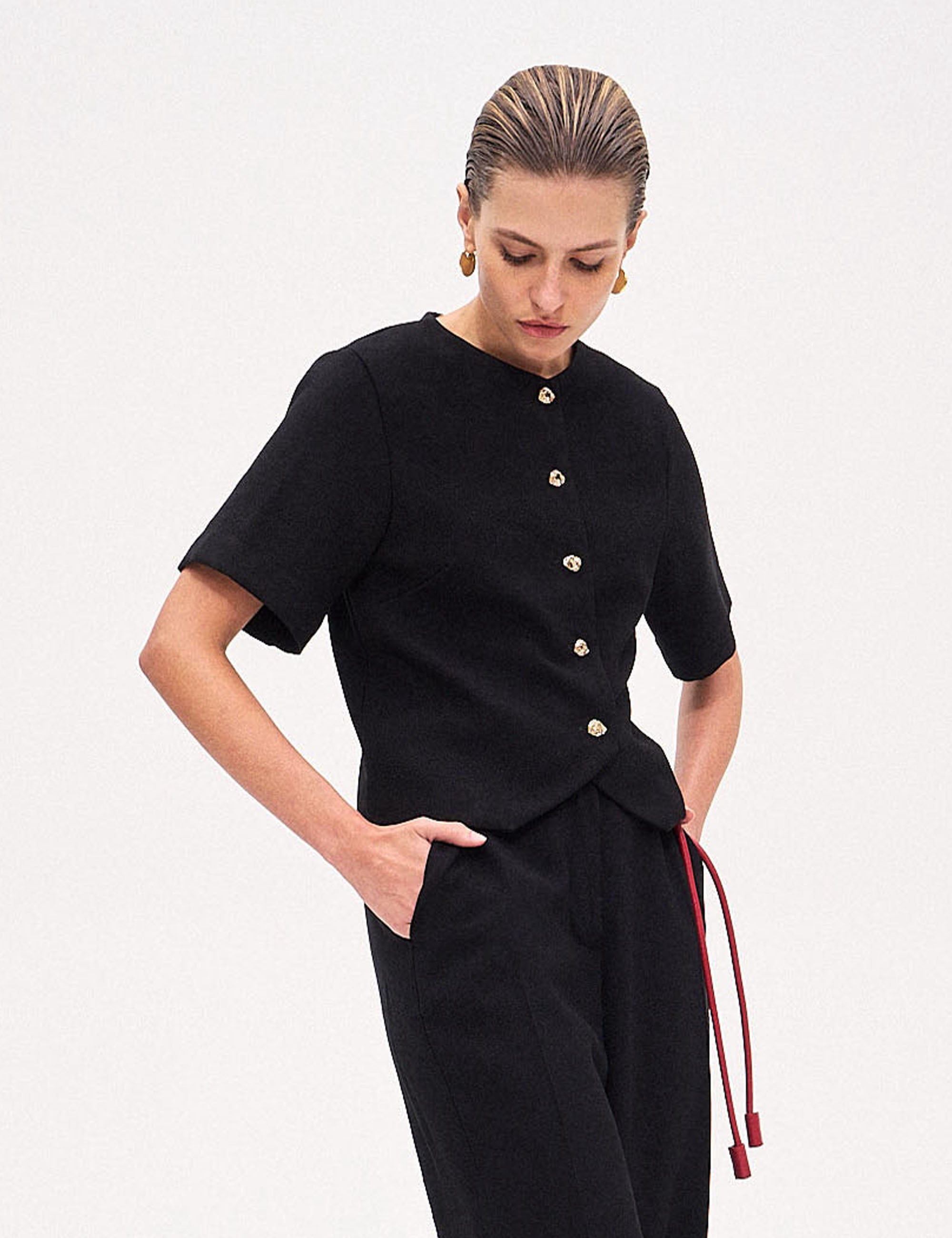 Colete Poliana Viscose Preto