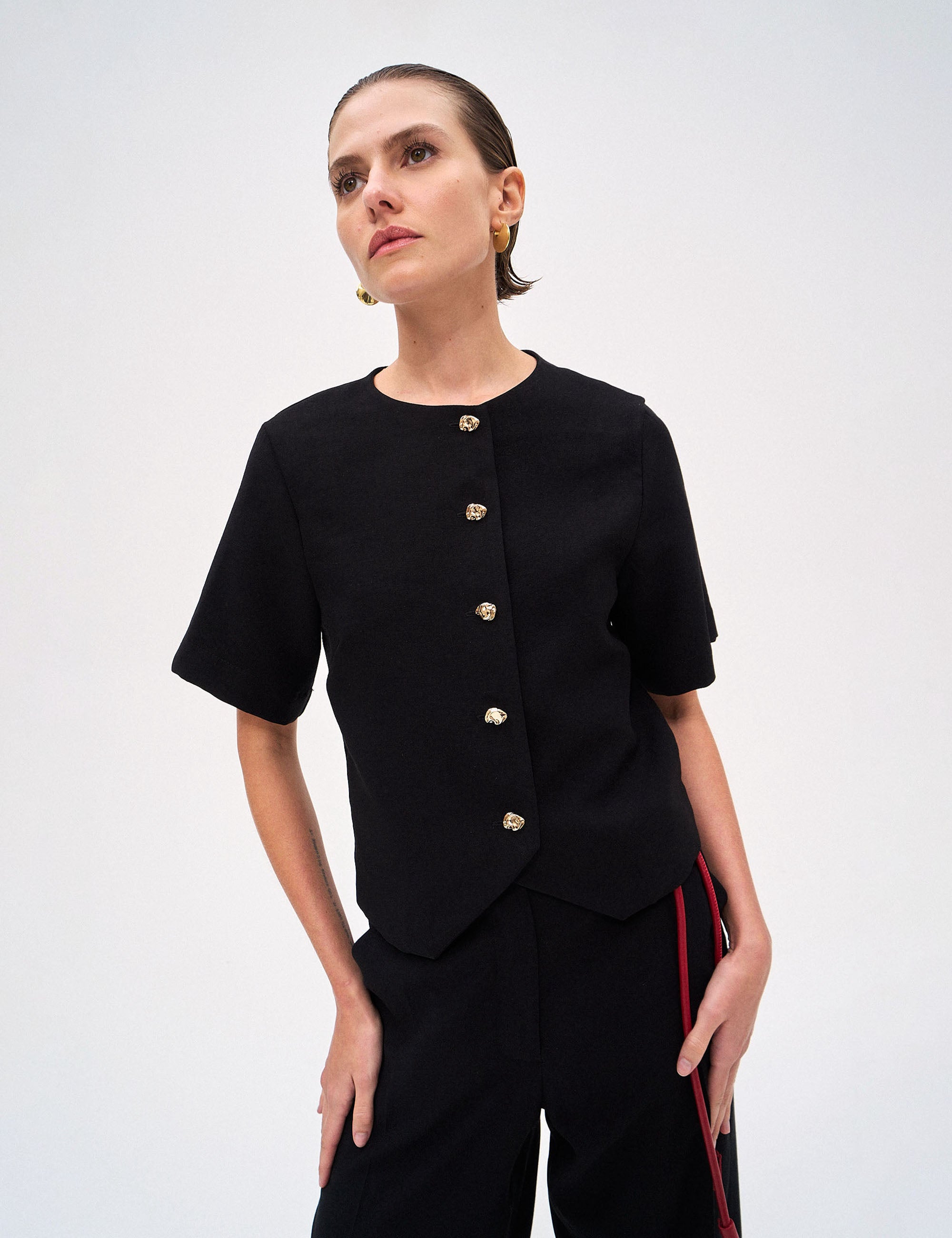 Colete Poliana Viscose Preto