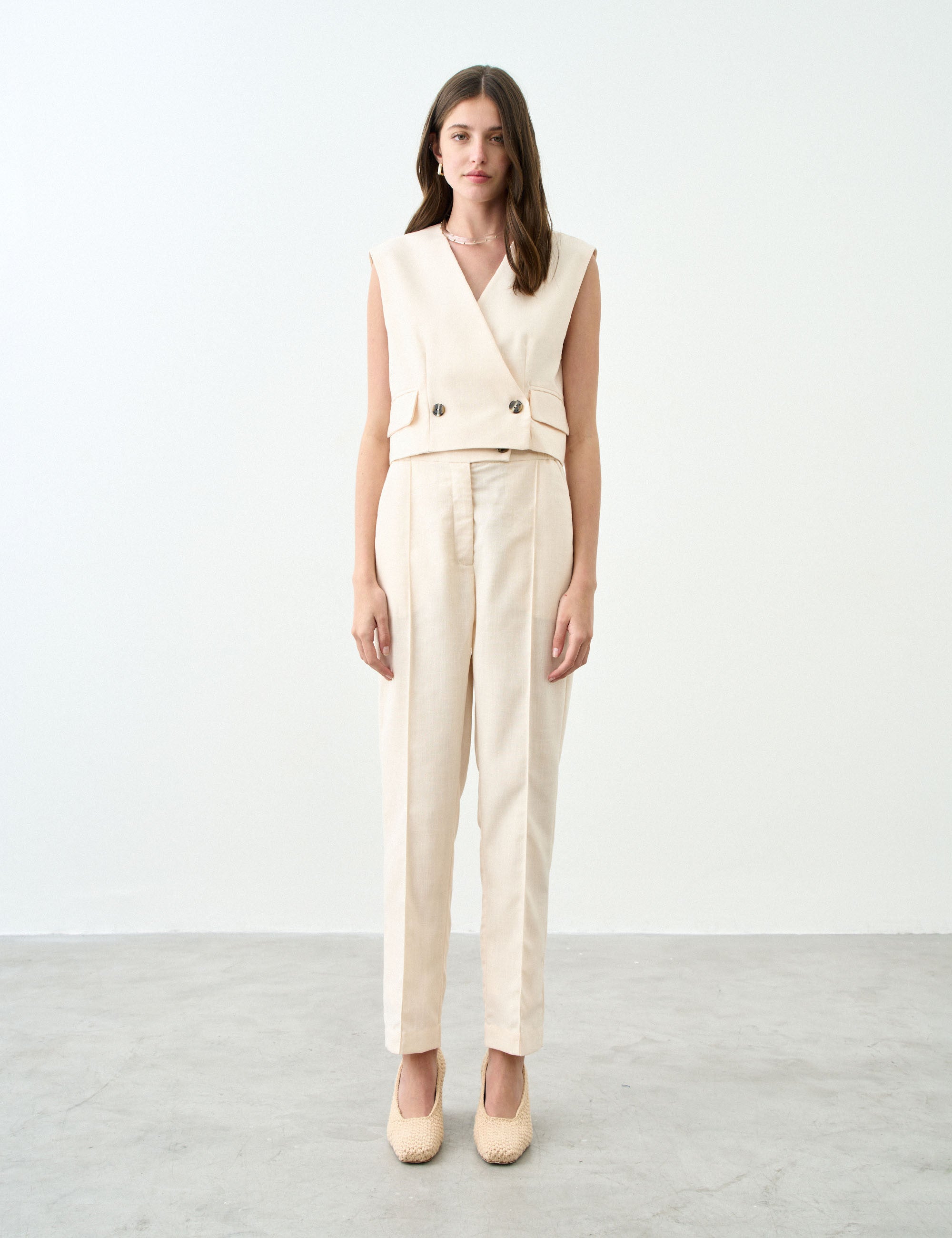 Colete Positano Alfaiataria Manteiga