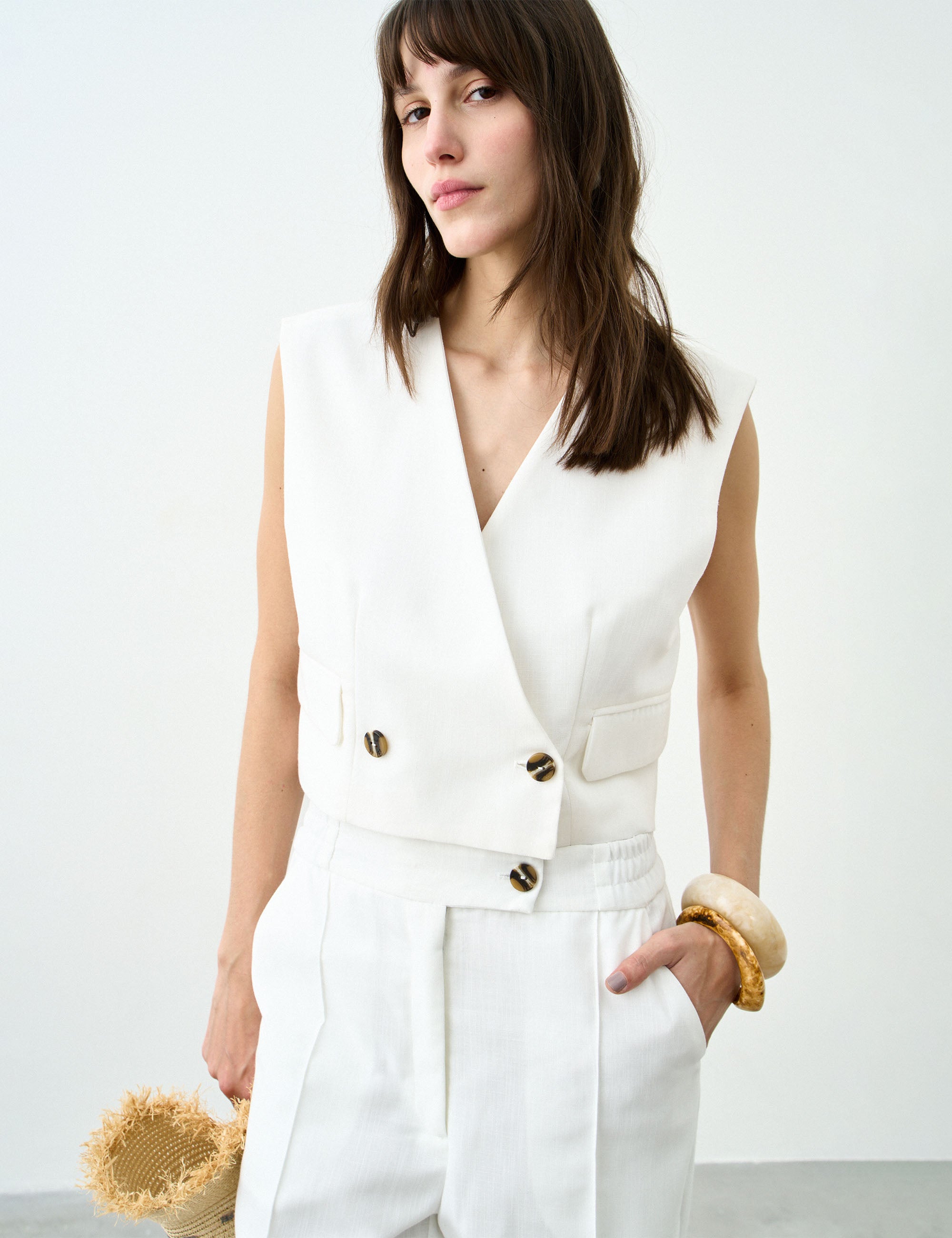 Colete Positano Alfaiataria Off White