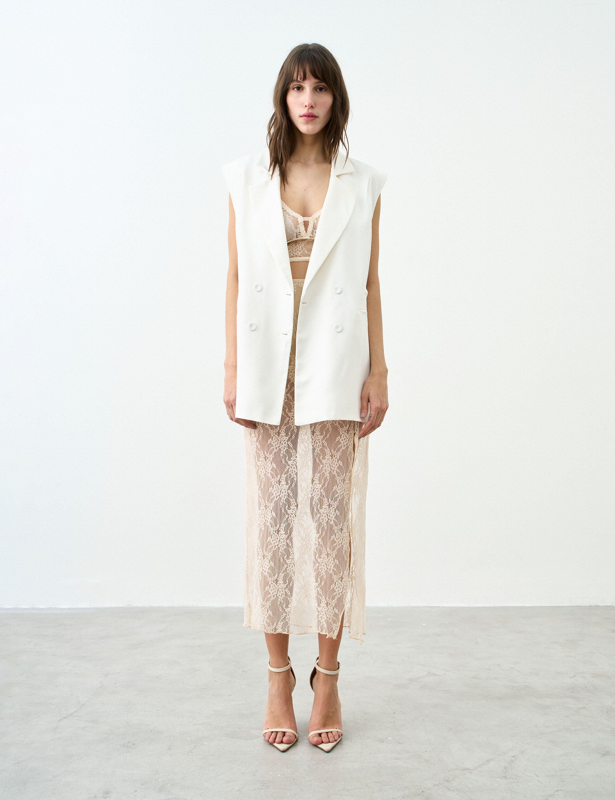 Colete Soleil Alfaiataria Off White
