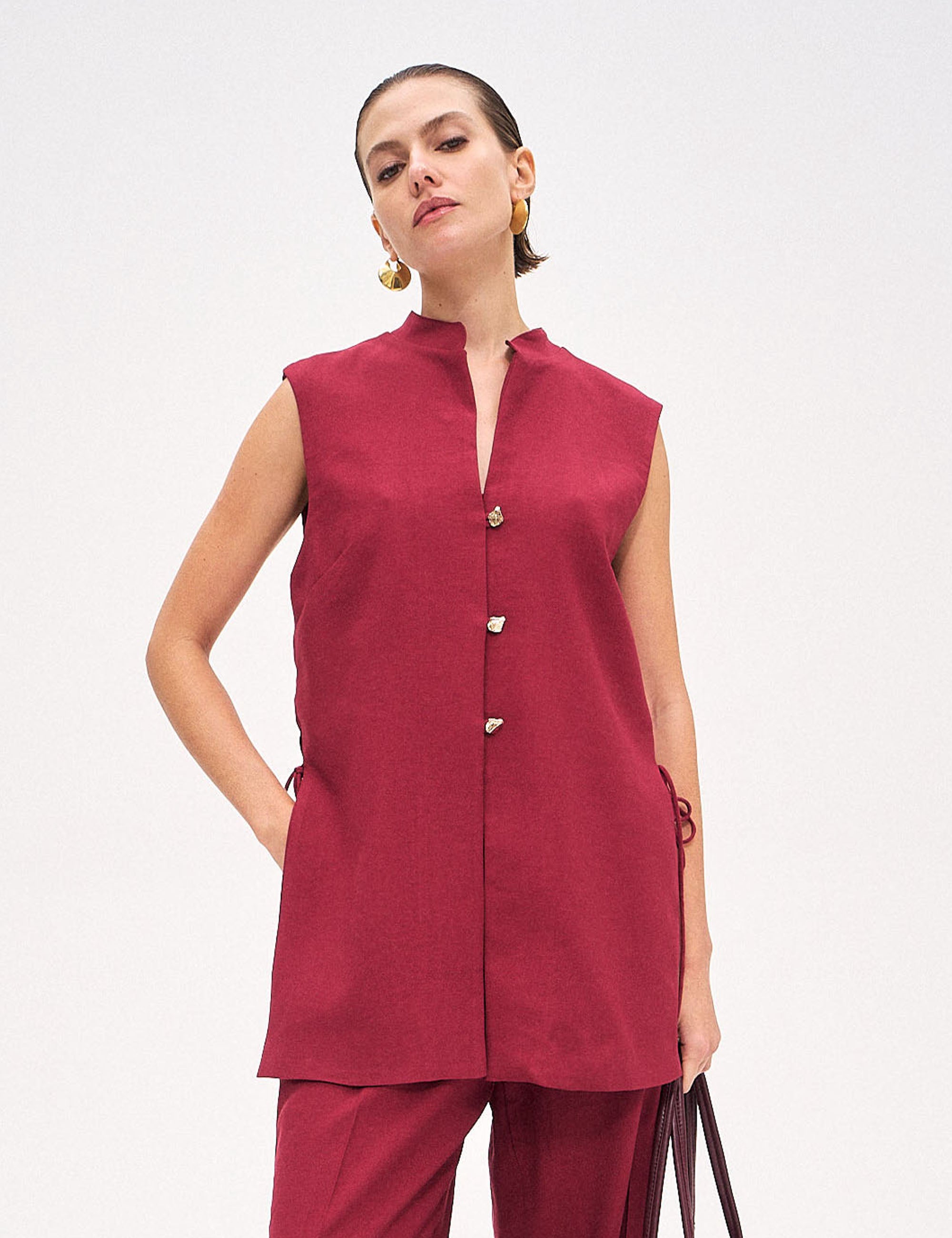 Colete Sthefanie Viscose Caménère