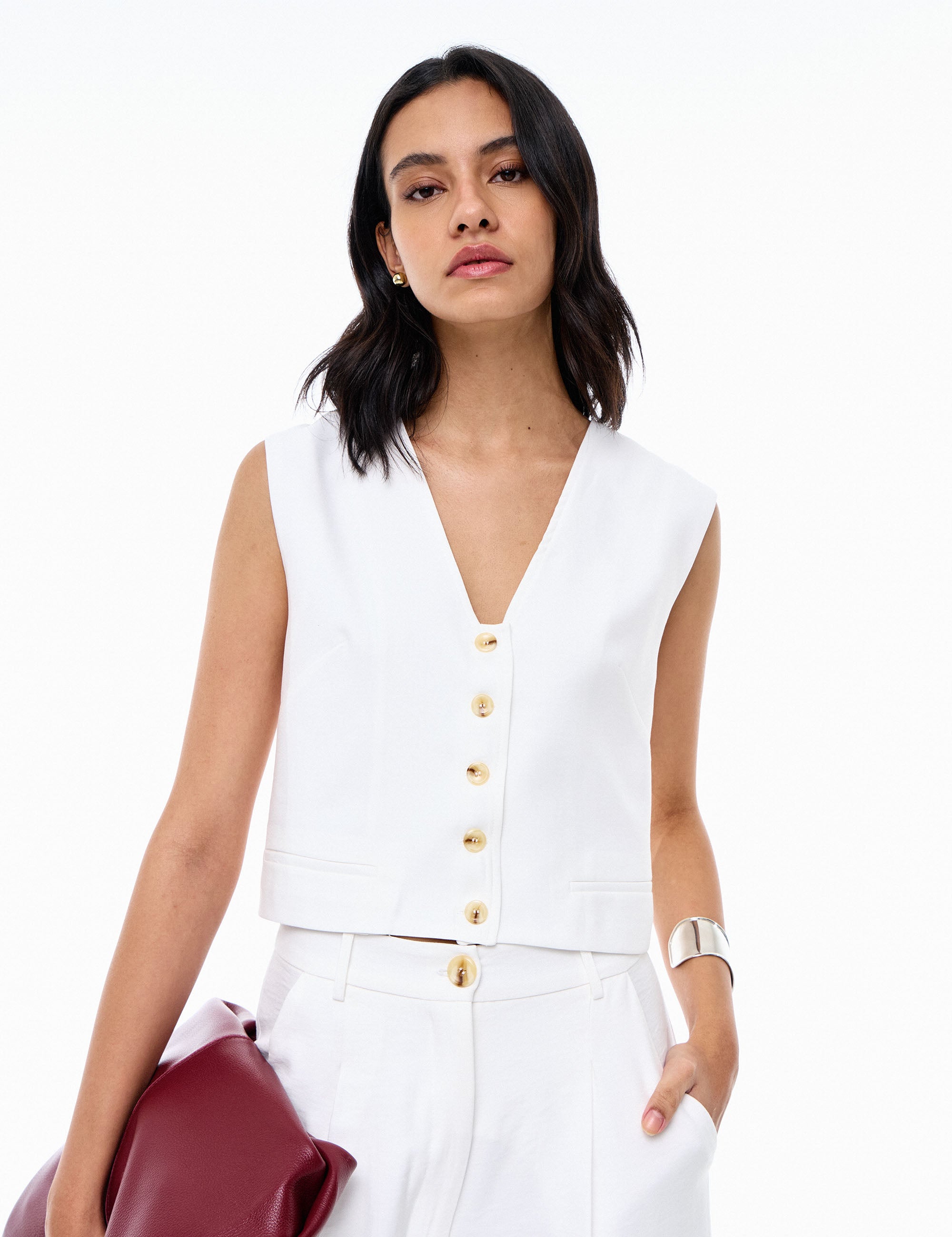 Colete Zoe Liocel Off White