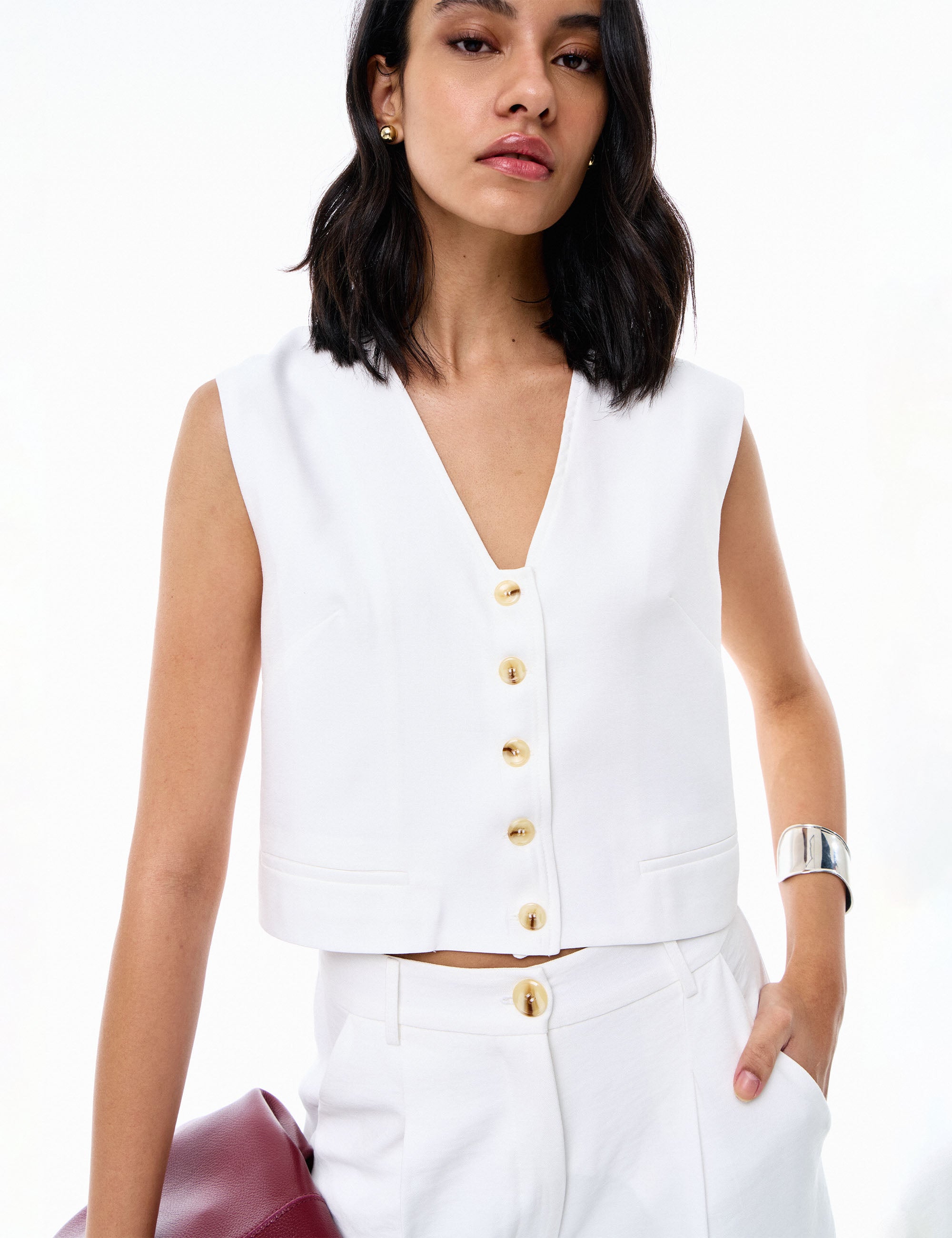 Colete Zoe Liocel Off White