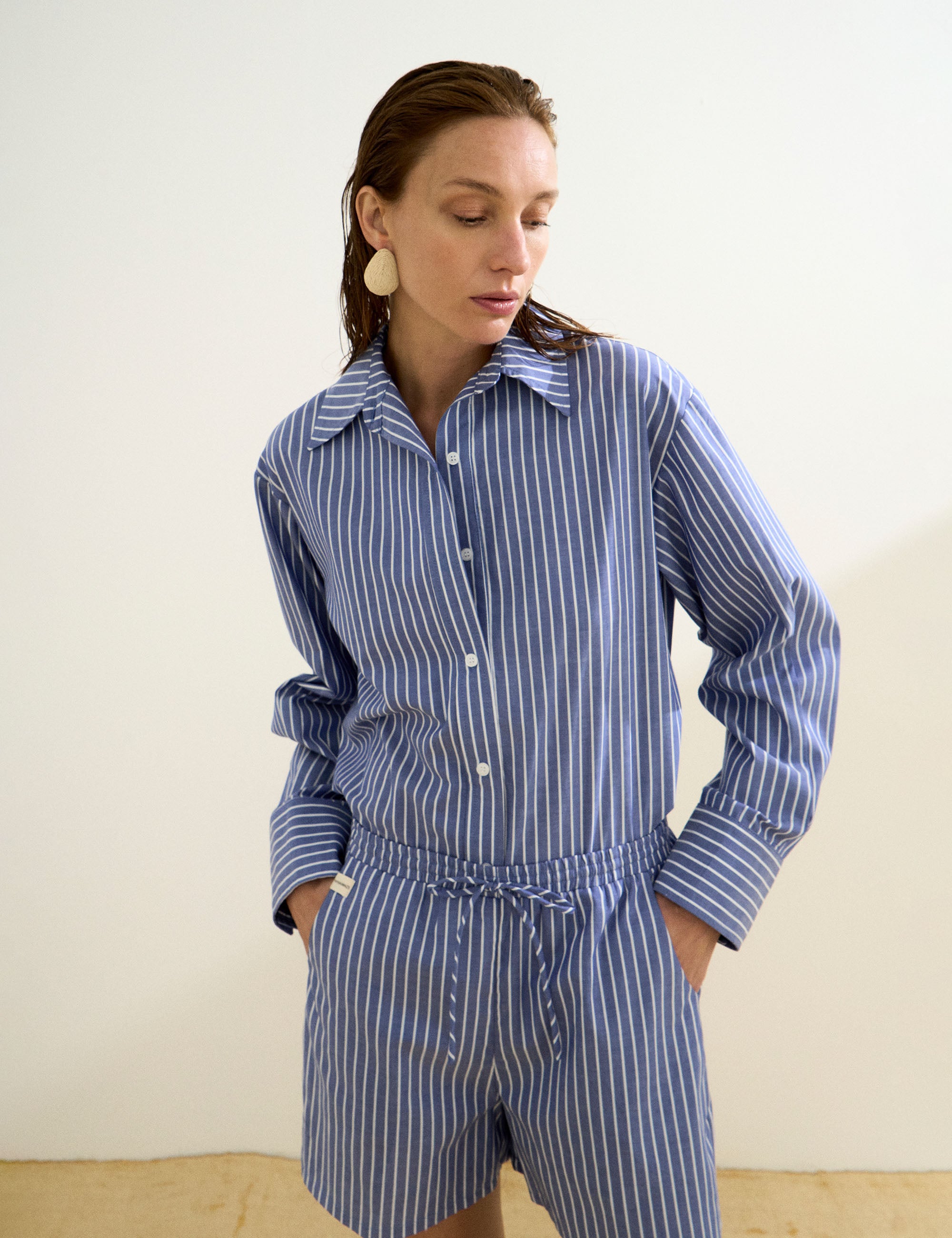 Conjunto Alana Algodão Azul