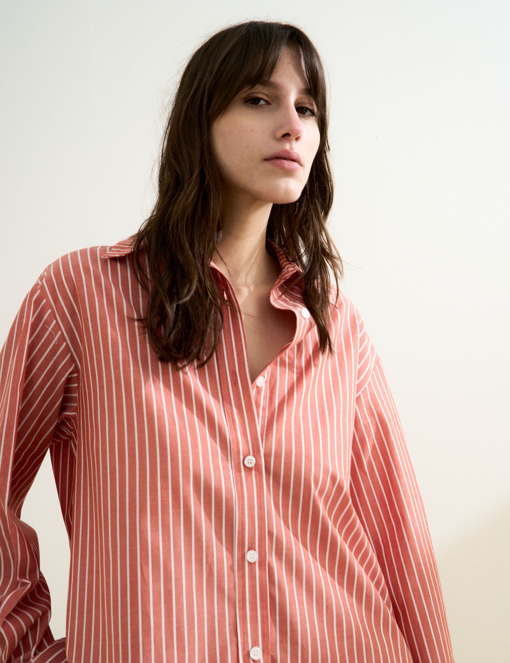 Conjunto Alana Algodão Manga Rosa