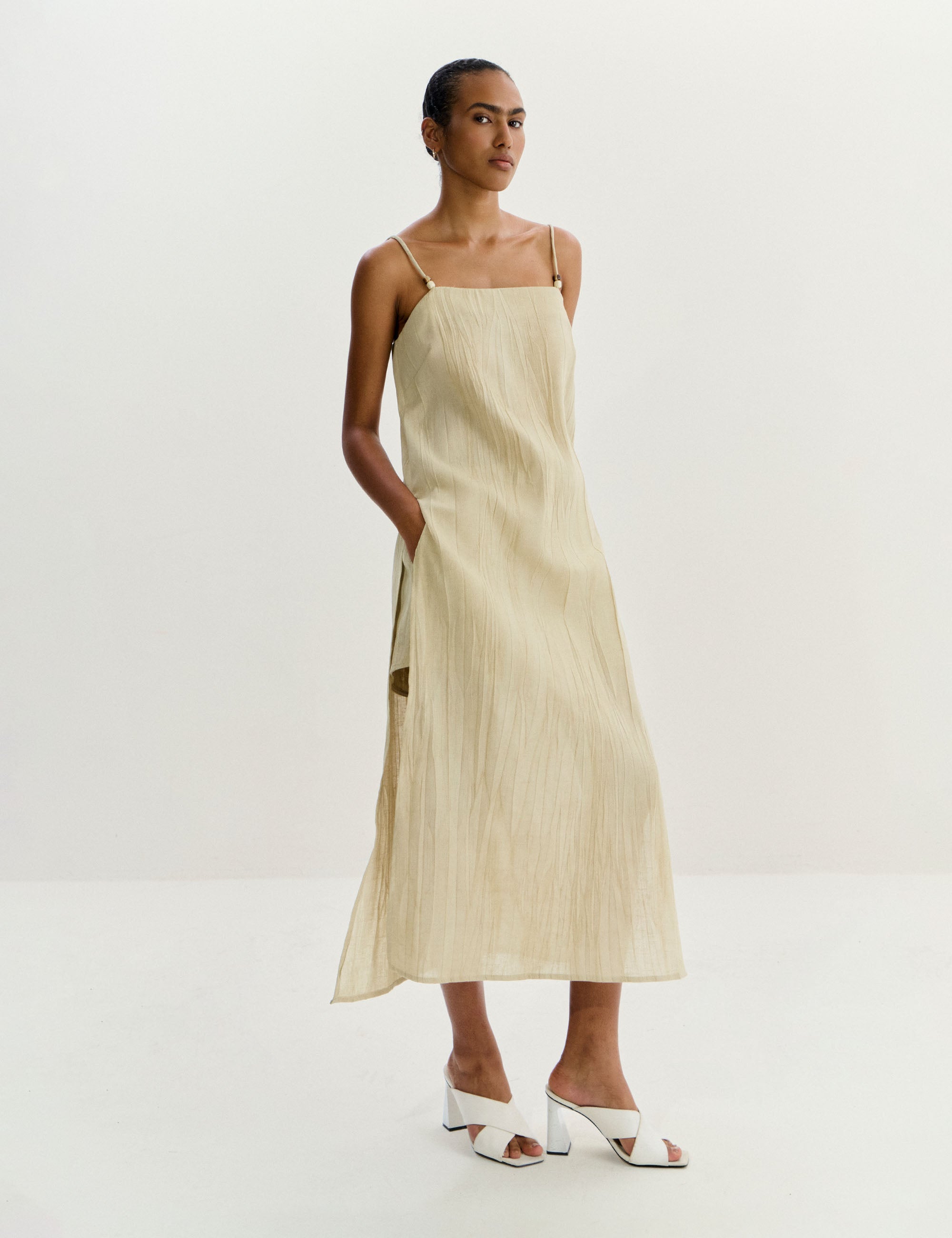 Conjunto Ametista Rustico Bege