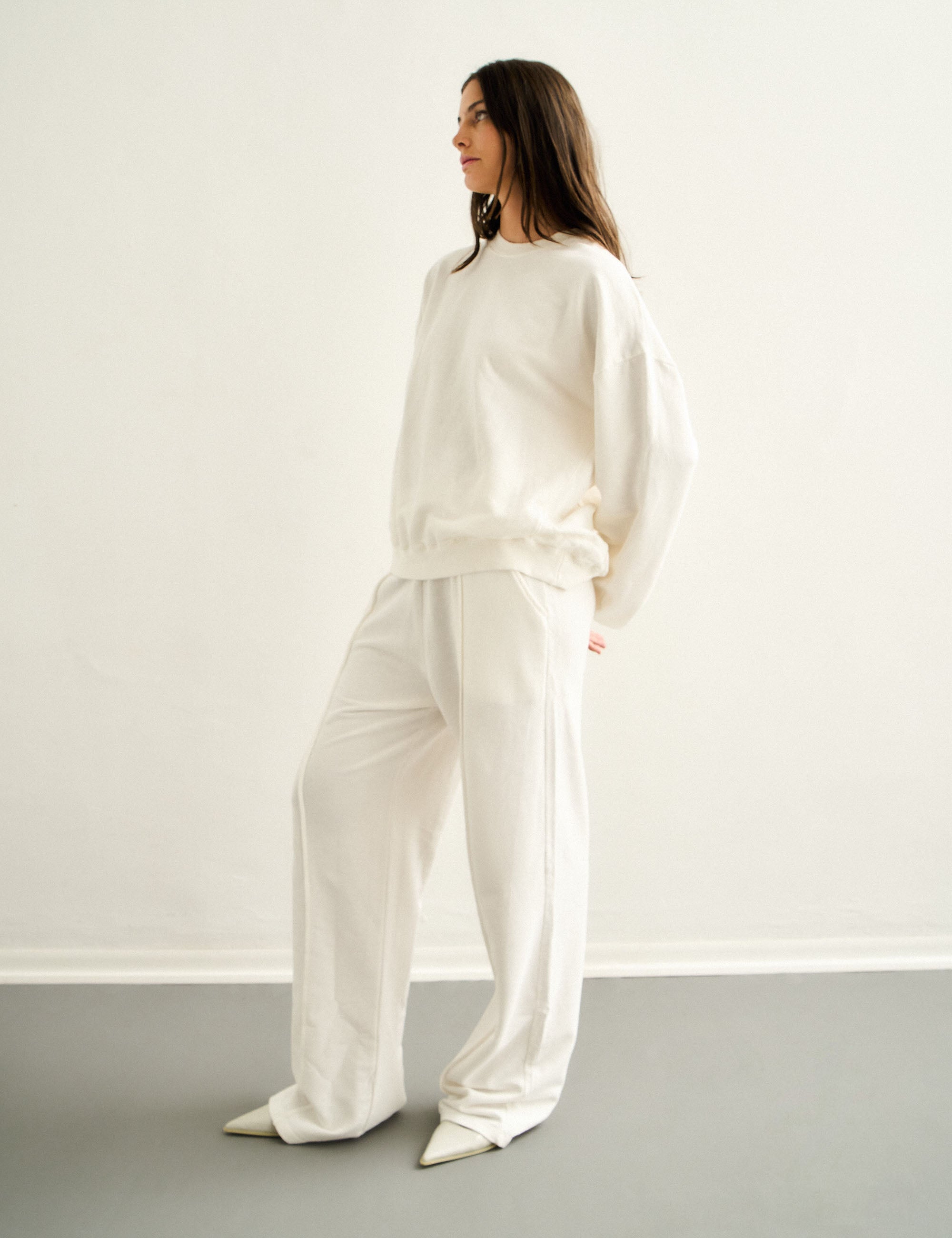 Conjunto Bisous Moletom Off White