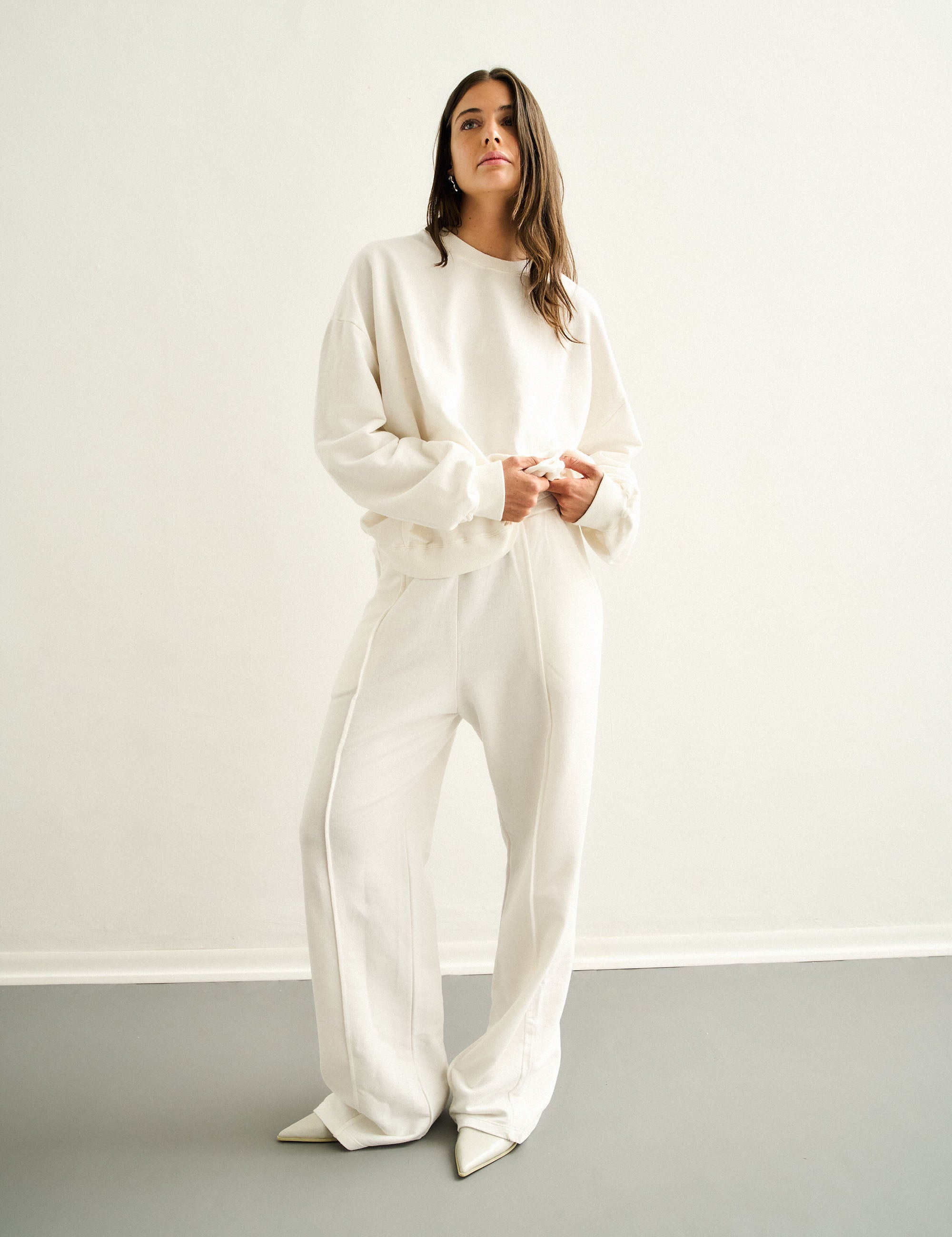 Conjunto Bisous Moletom Off White