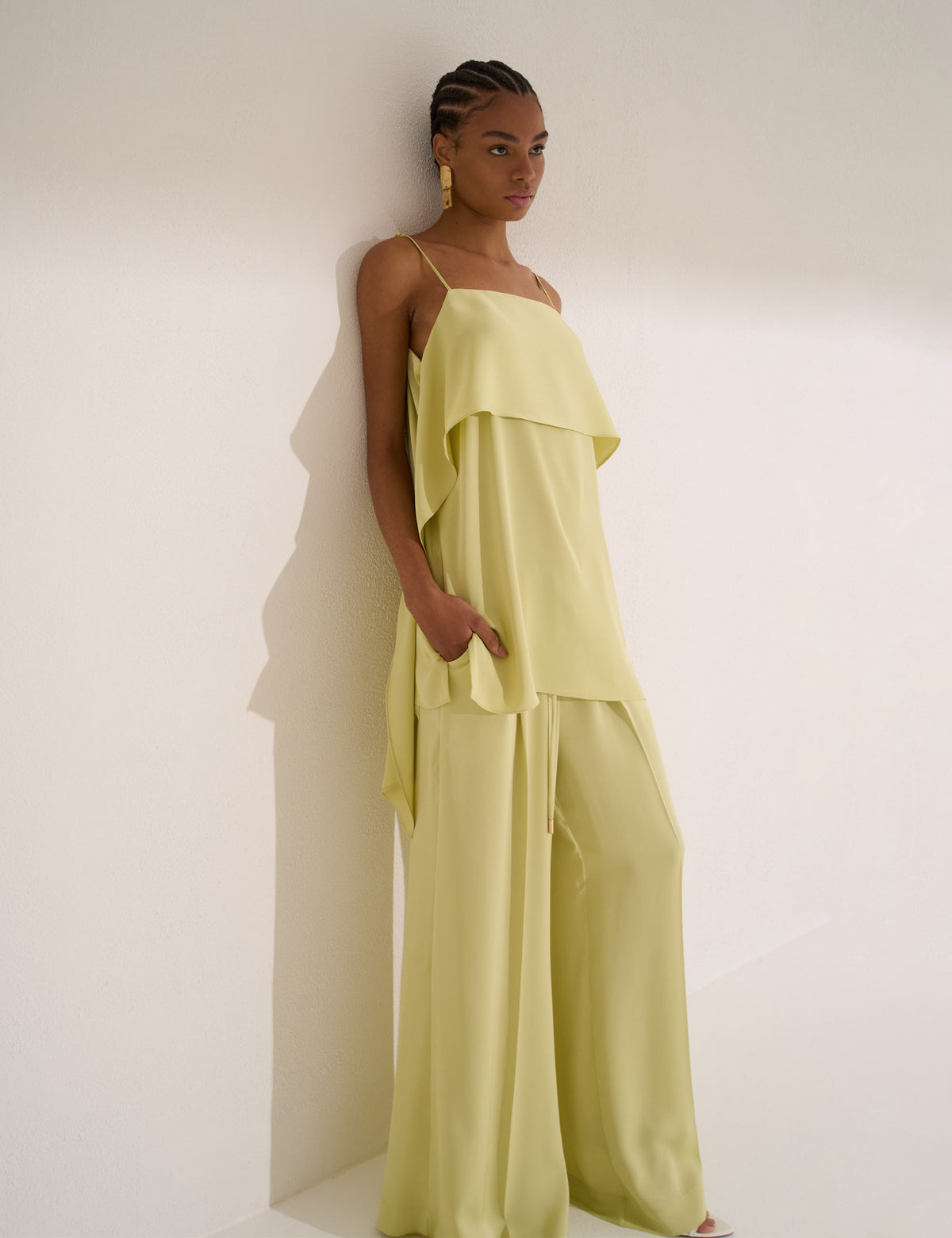 Conjunto Bolonia Crepe Citron