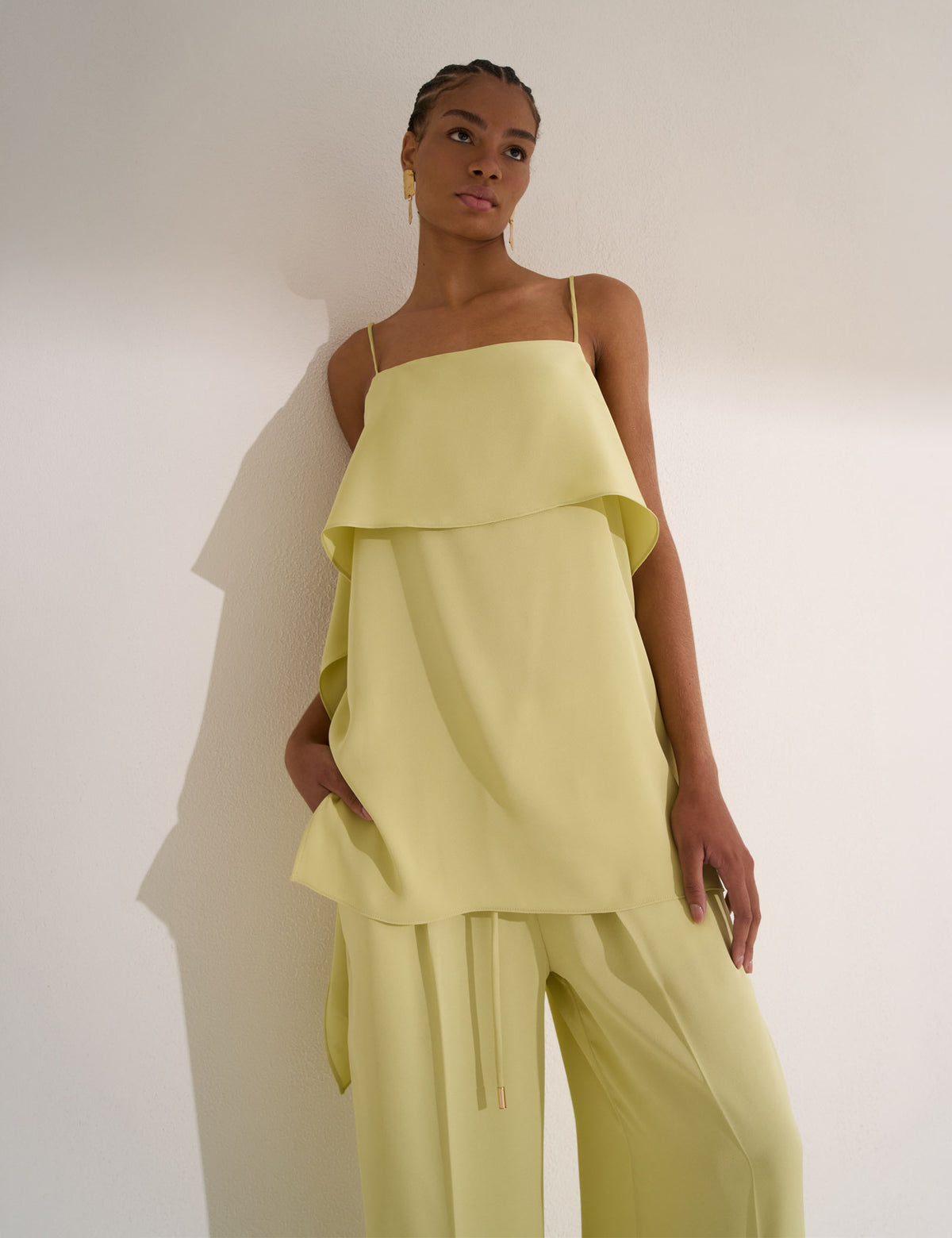 Conjunto Bolonia Crepe Citron