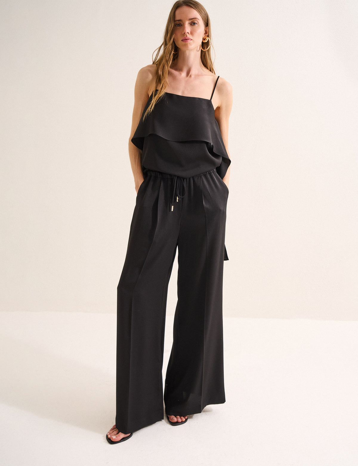 Conjunto Bolonia Crepe Preto