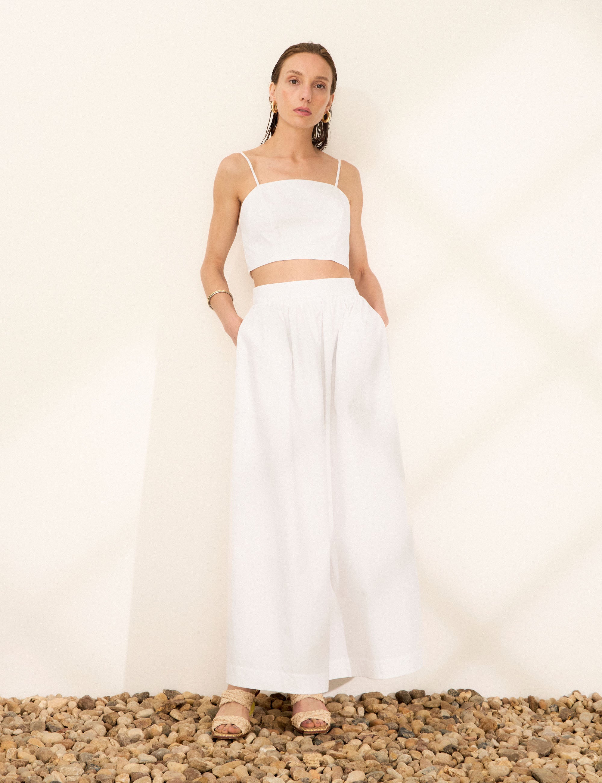 Conjunto Caprina Tricoline Off White