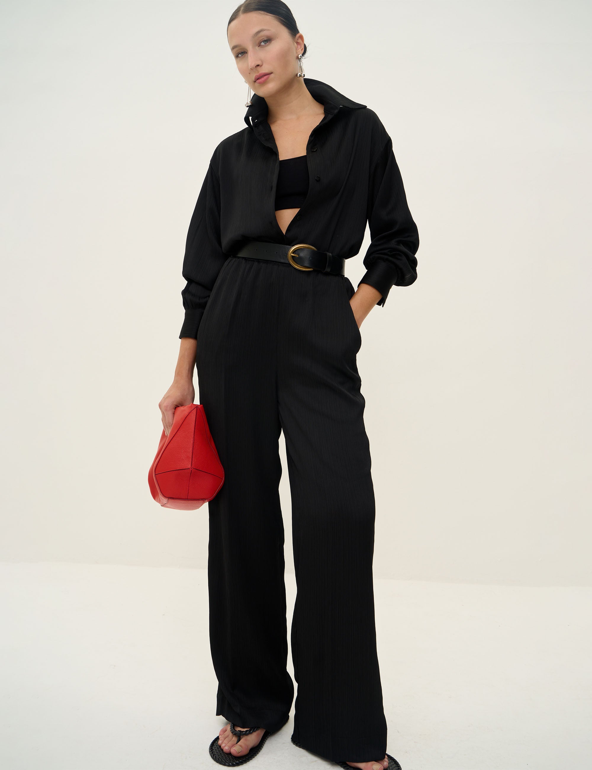 Conjunto Clarisse Crepe Preto