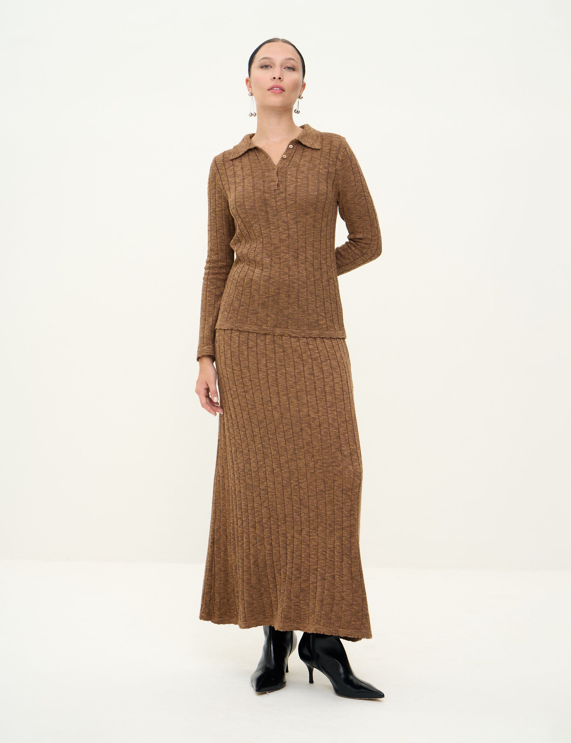 Conjunto Della Tricot Camel