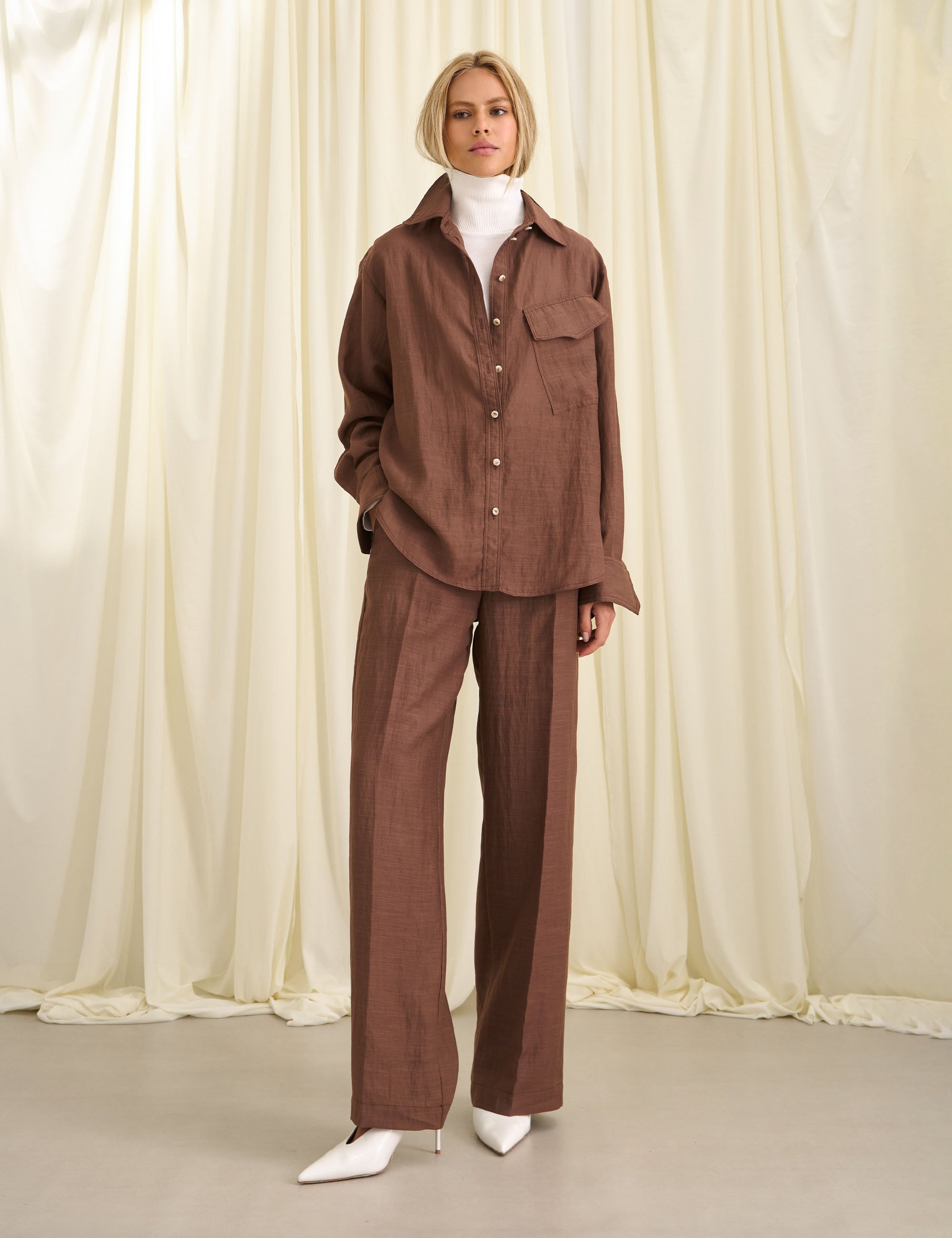 Conjunto Johana Rayon Marrom