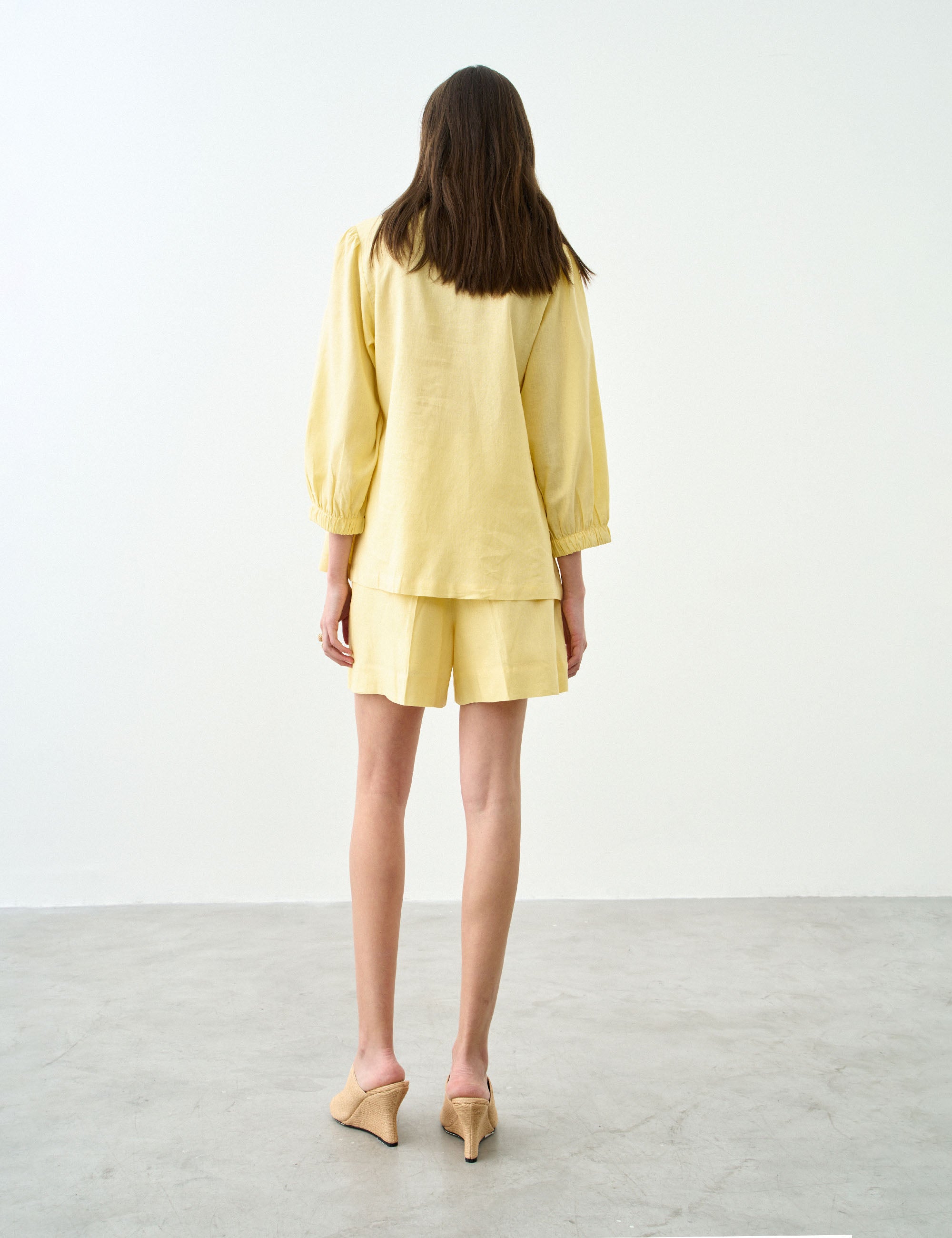 Conjunto Lira Viscolinho Amarelo