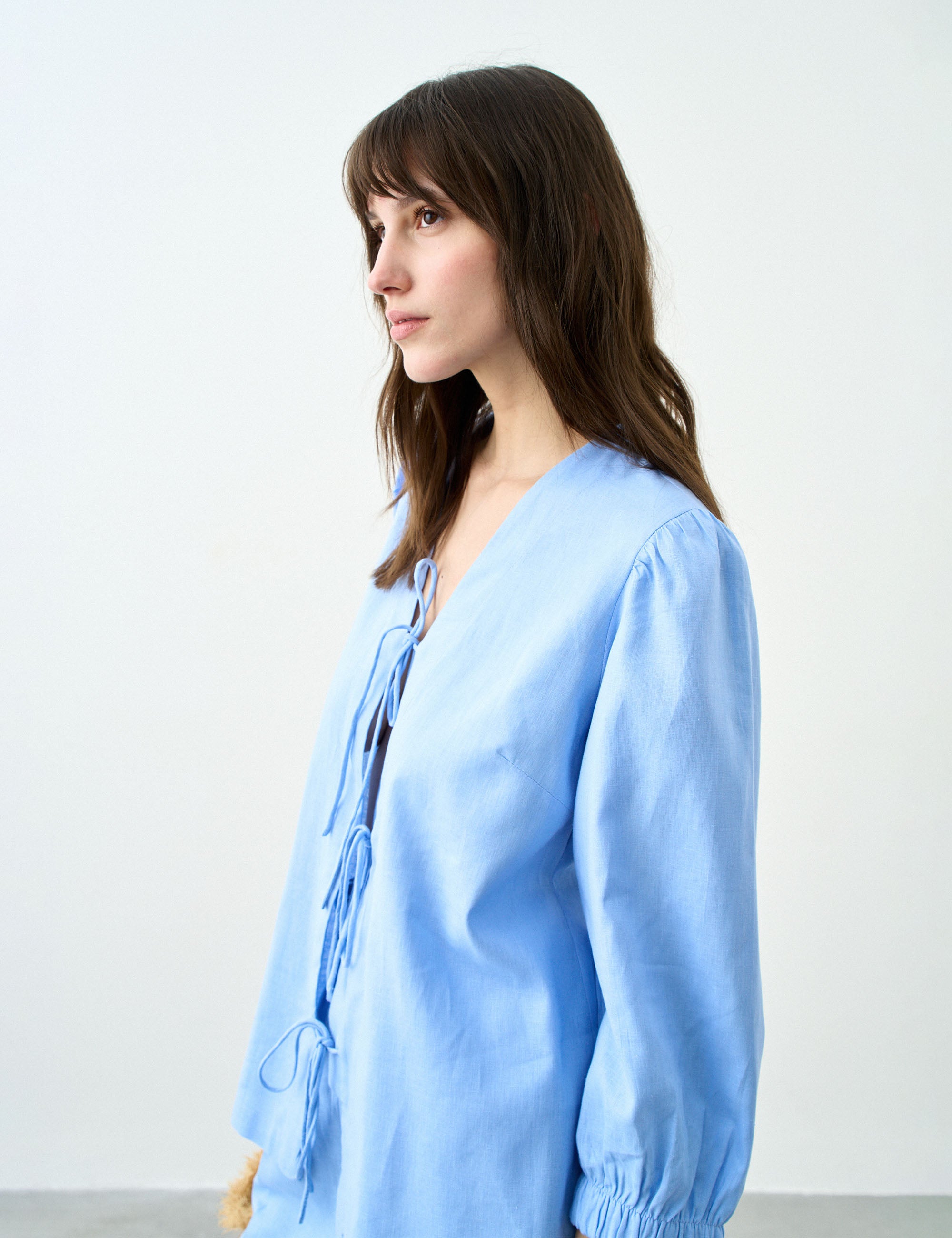 Conjunto Lira Viscolinho Azul