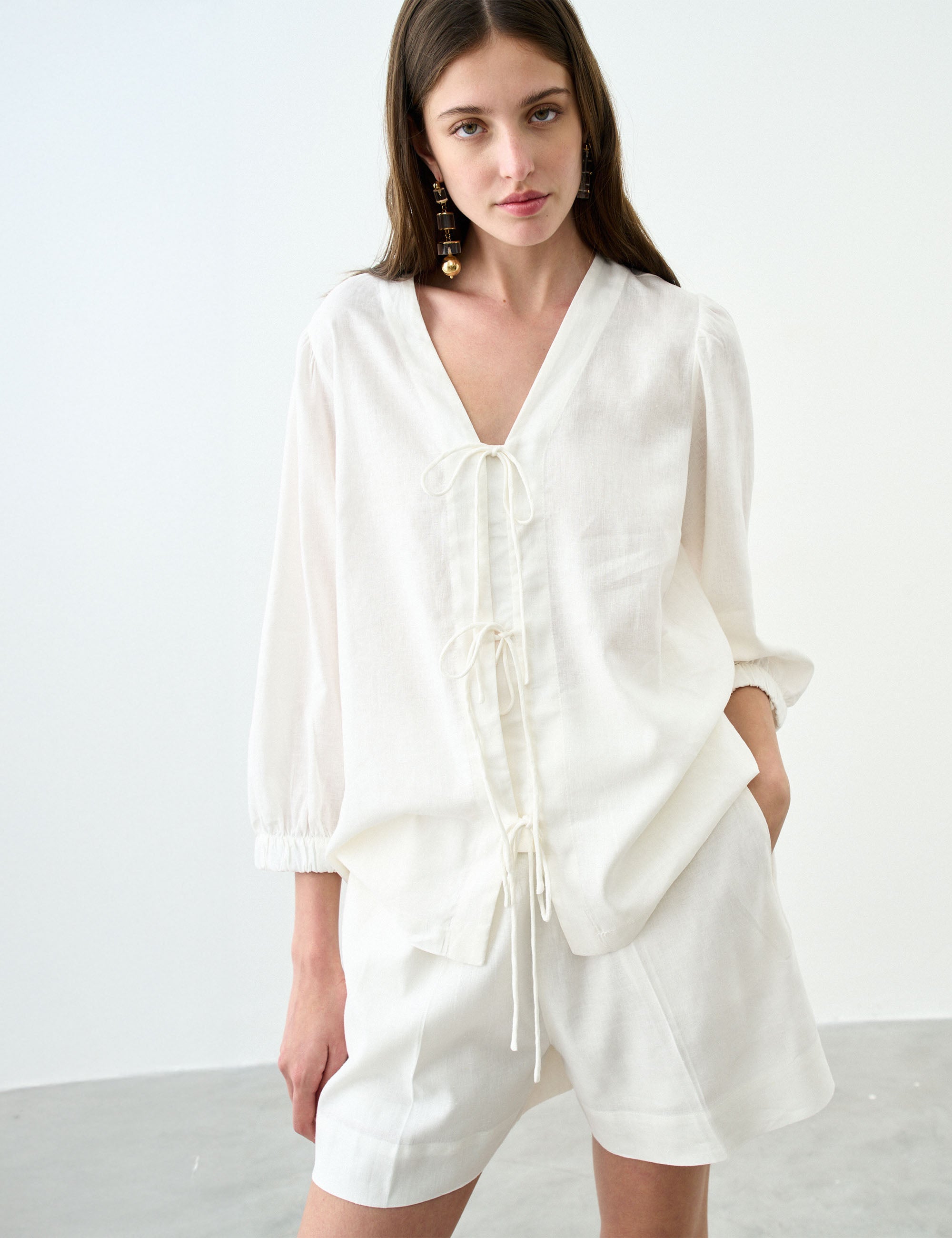 Conjunto Lira Viscolinho Off White