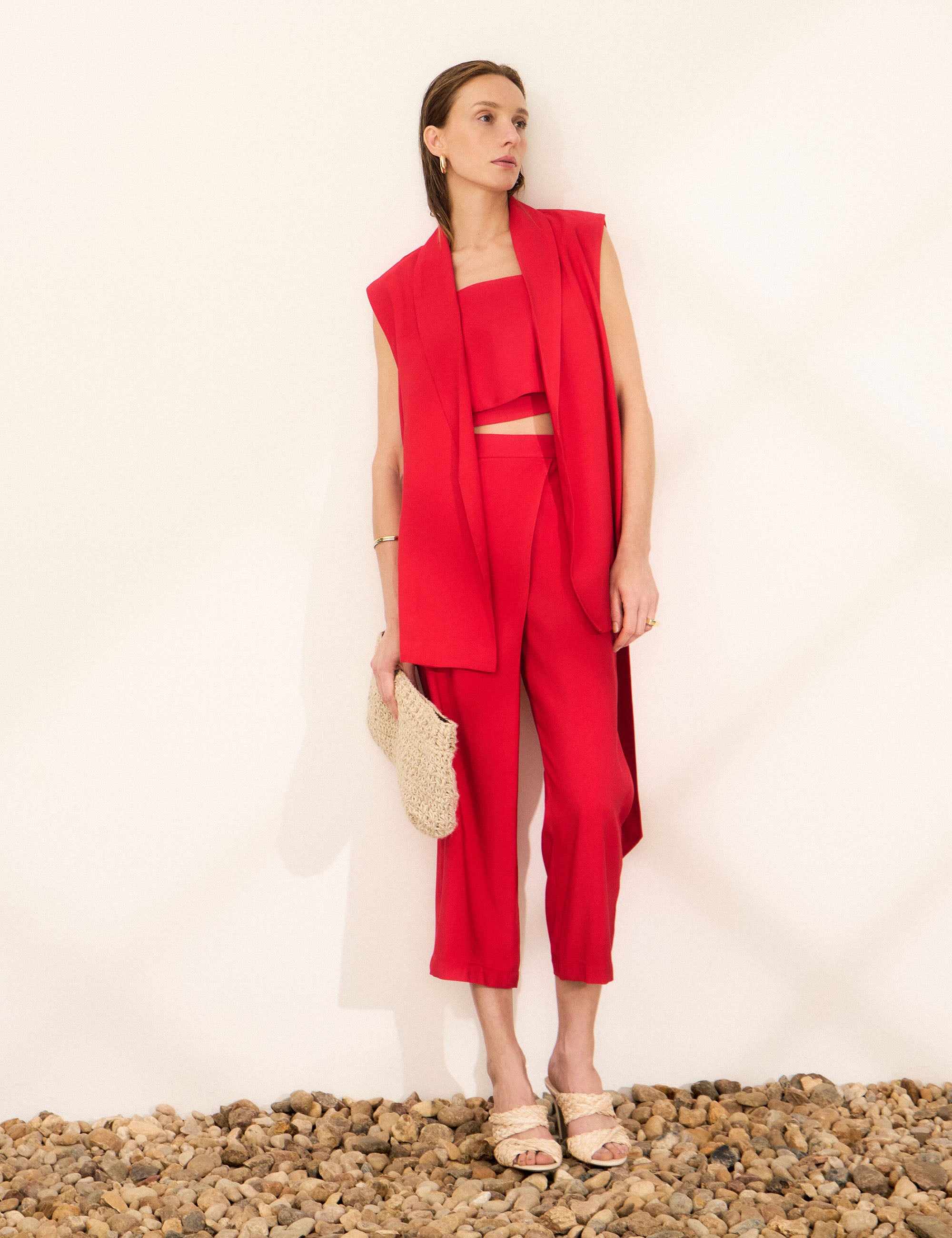 Conjunto Livia Alfaiataria Vermelho