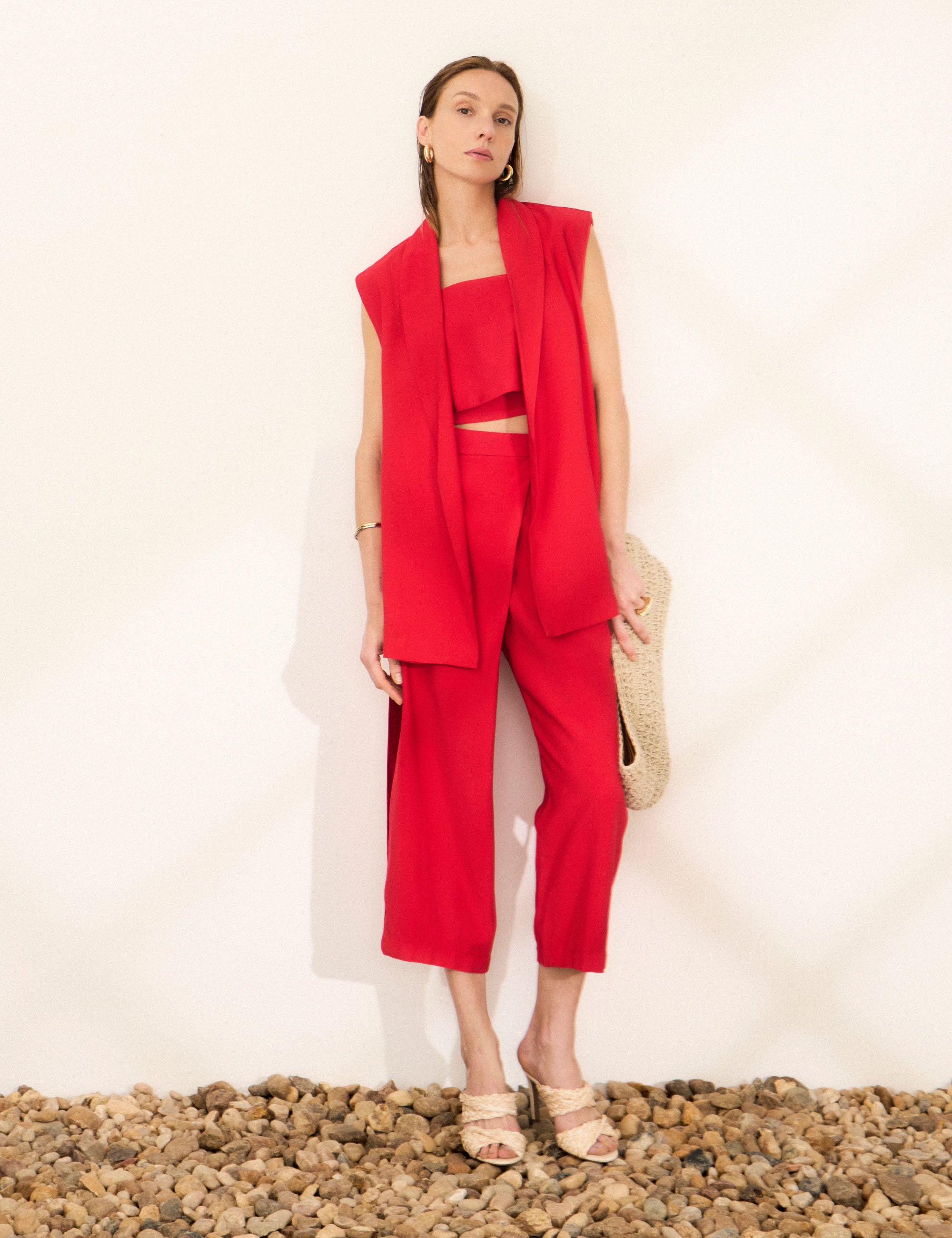 Conjunto Livia Alfaiataria Vermelho