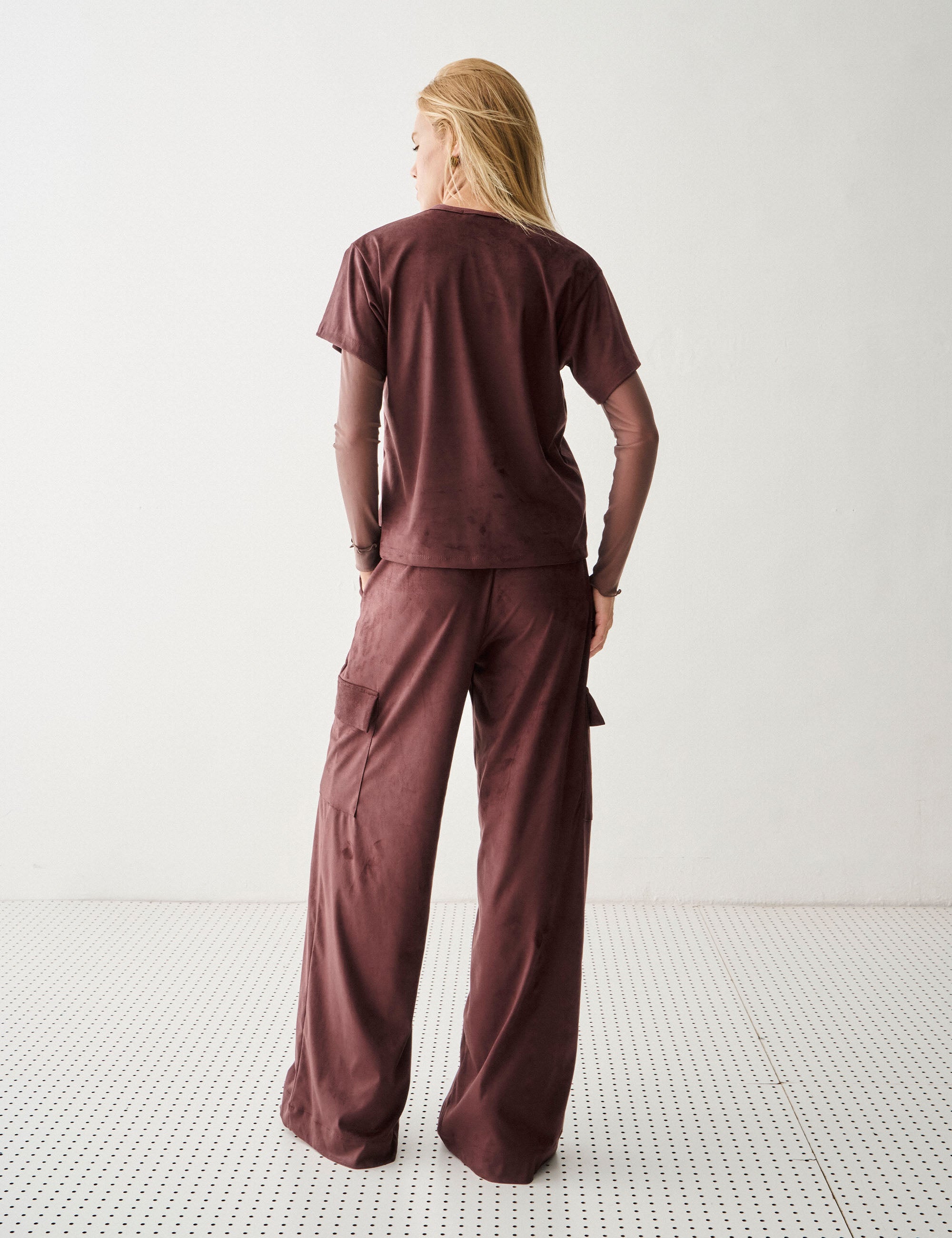 Conjunto Mirabele Suede Beringela