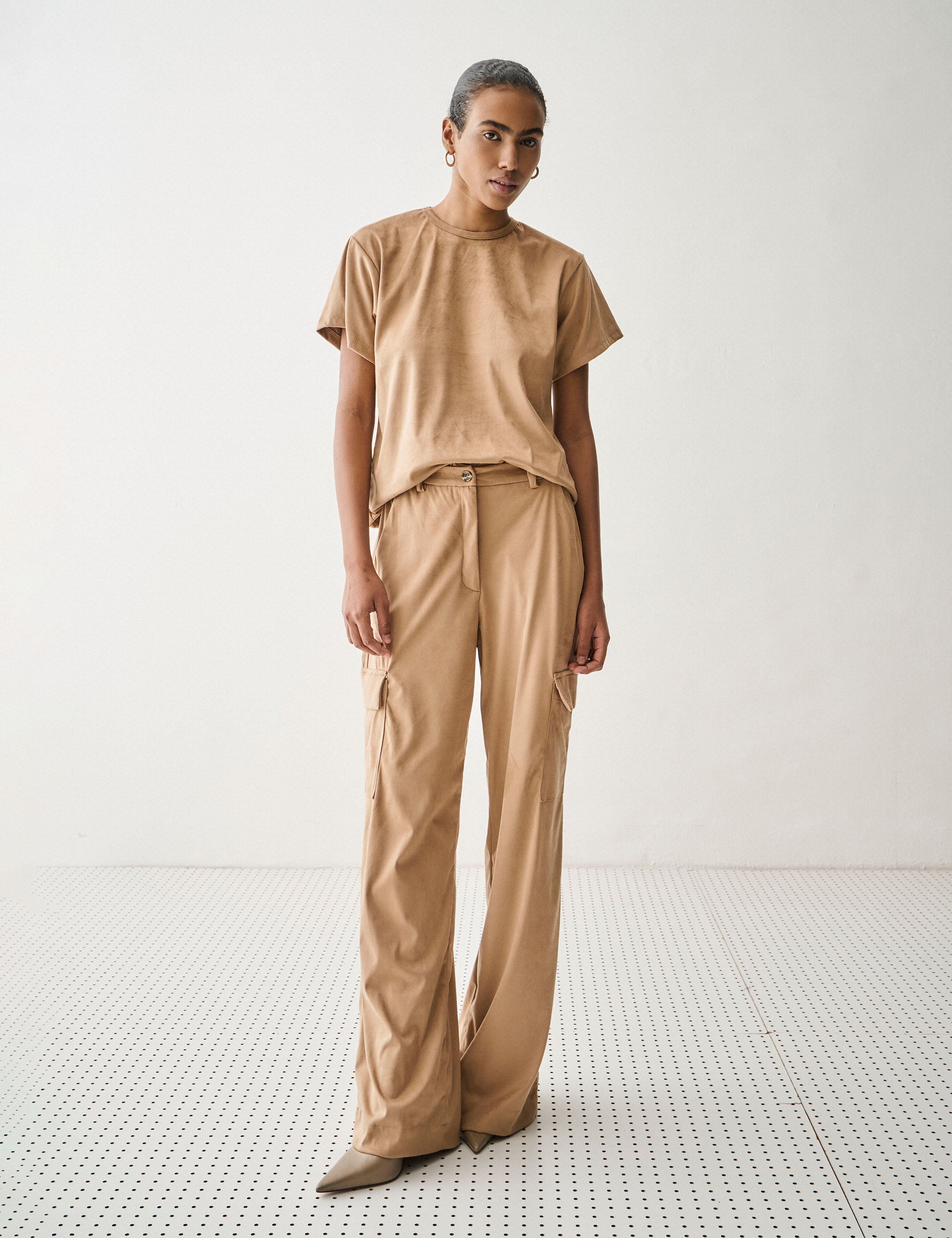 Conjunto Mirabele Suede Camurça